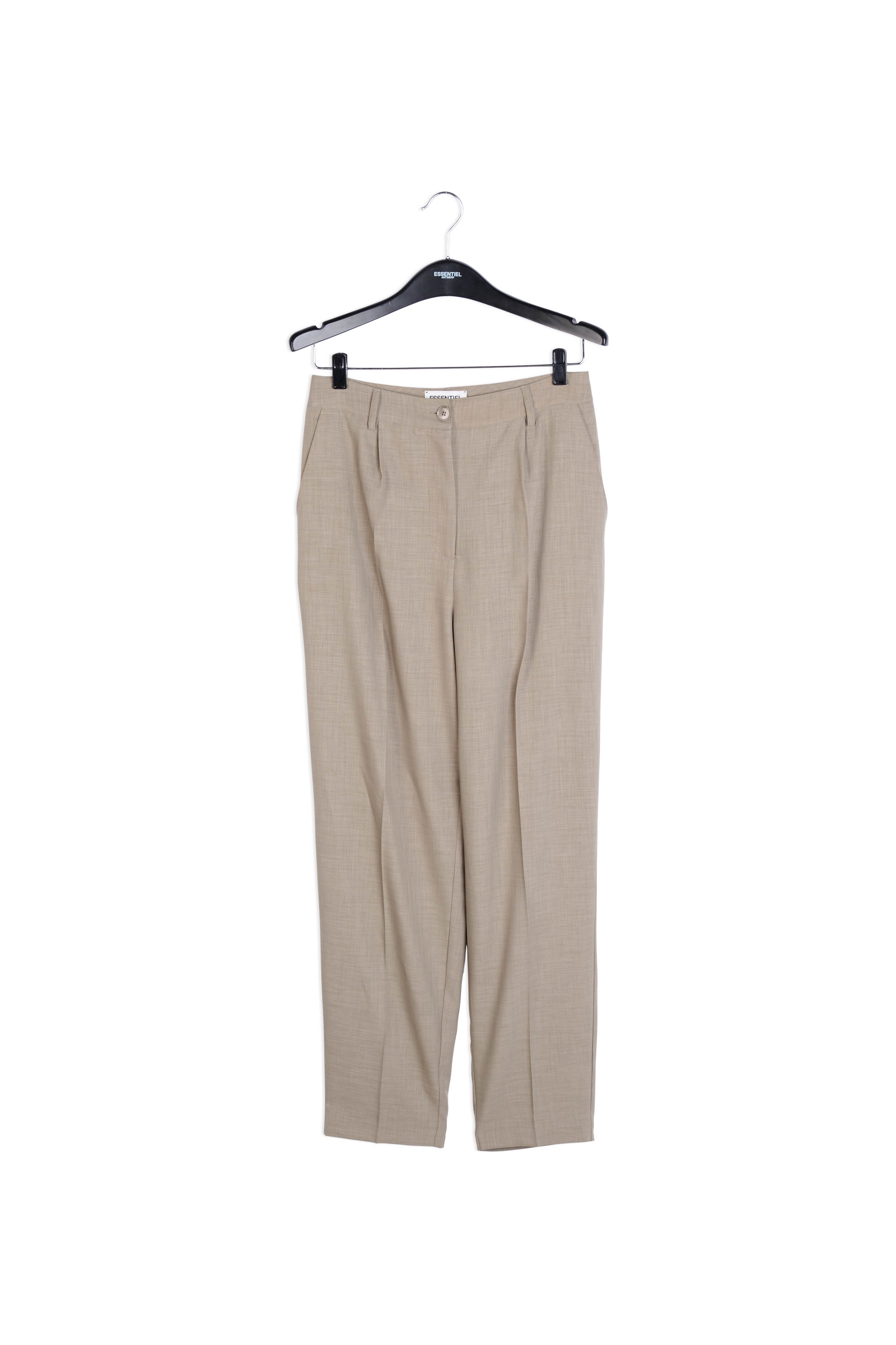 Pantalon kaki aux jambes effilées RE—SSENTIEL | Essentiel second hand