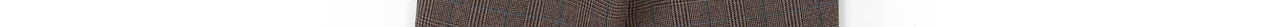 Bruine broek met beige en roze ruitjesmotief Faume - seconde main