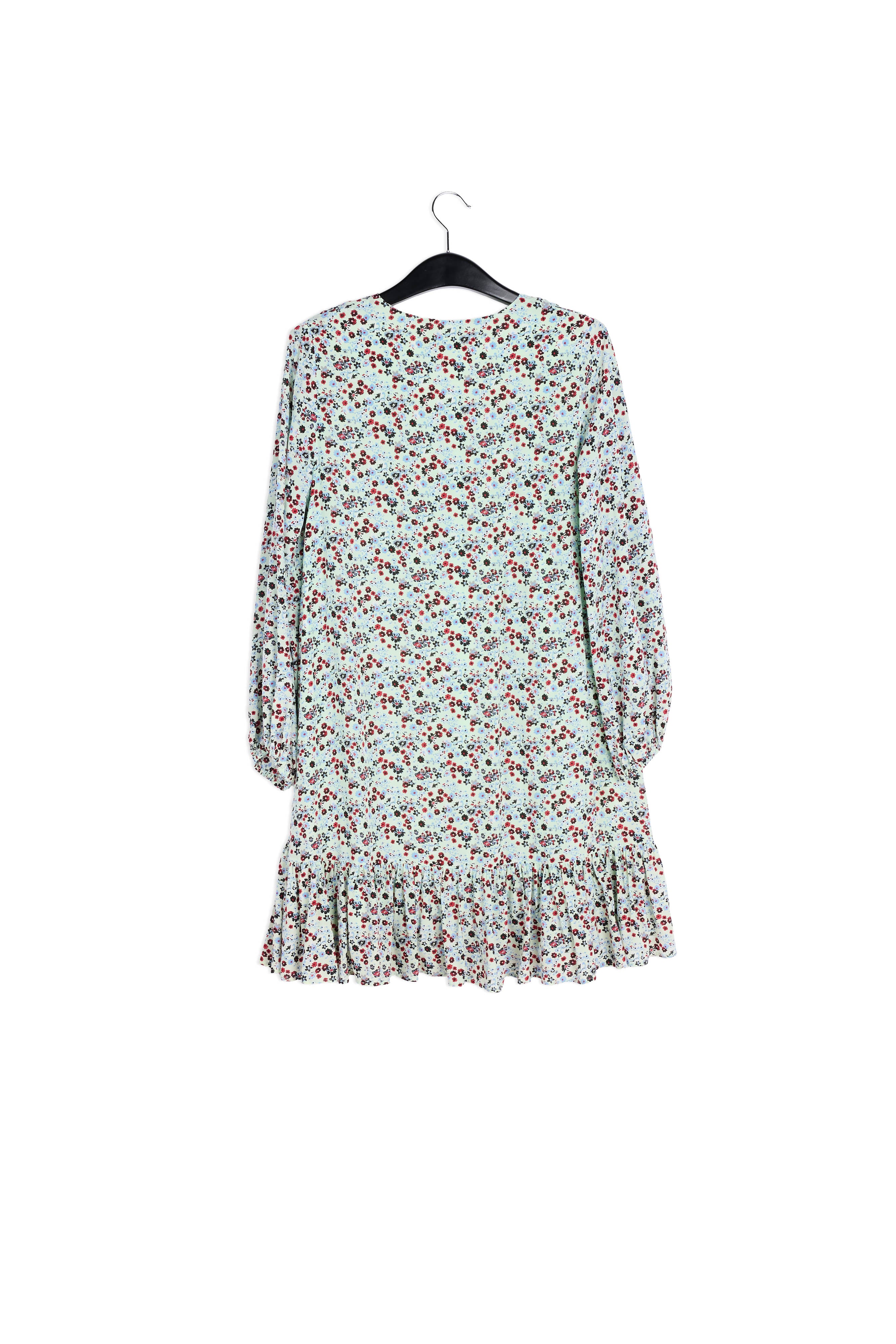 Mini robe vert menthe à imprimé floral RE—SSENTIEL | Essentiel second hand