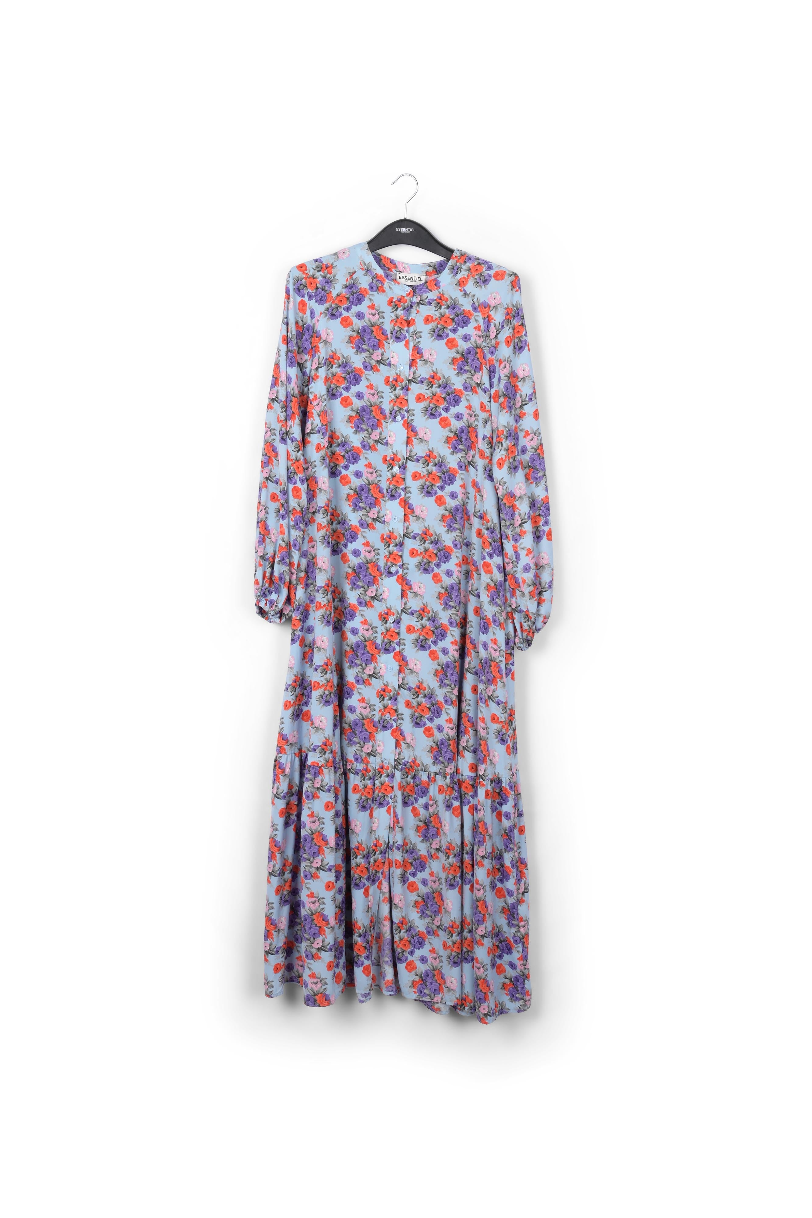 Robe maxi bleu clair à manches longues RE—SSENTIEL | Essentiel second hand