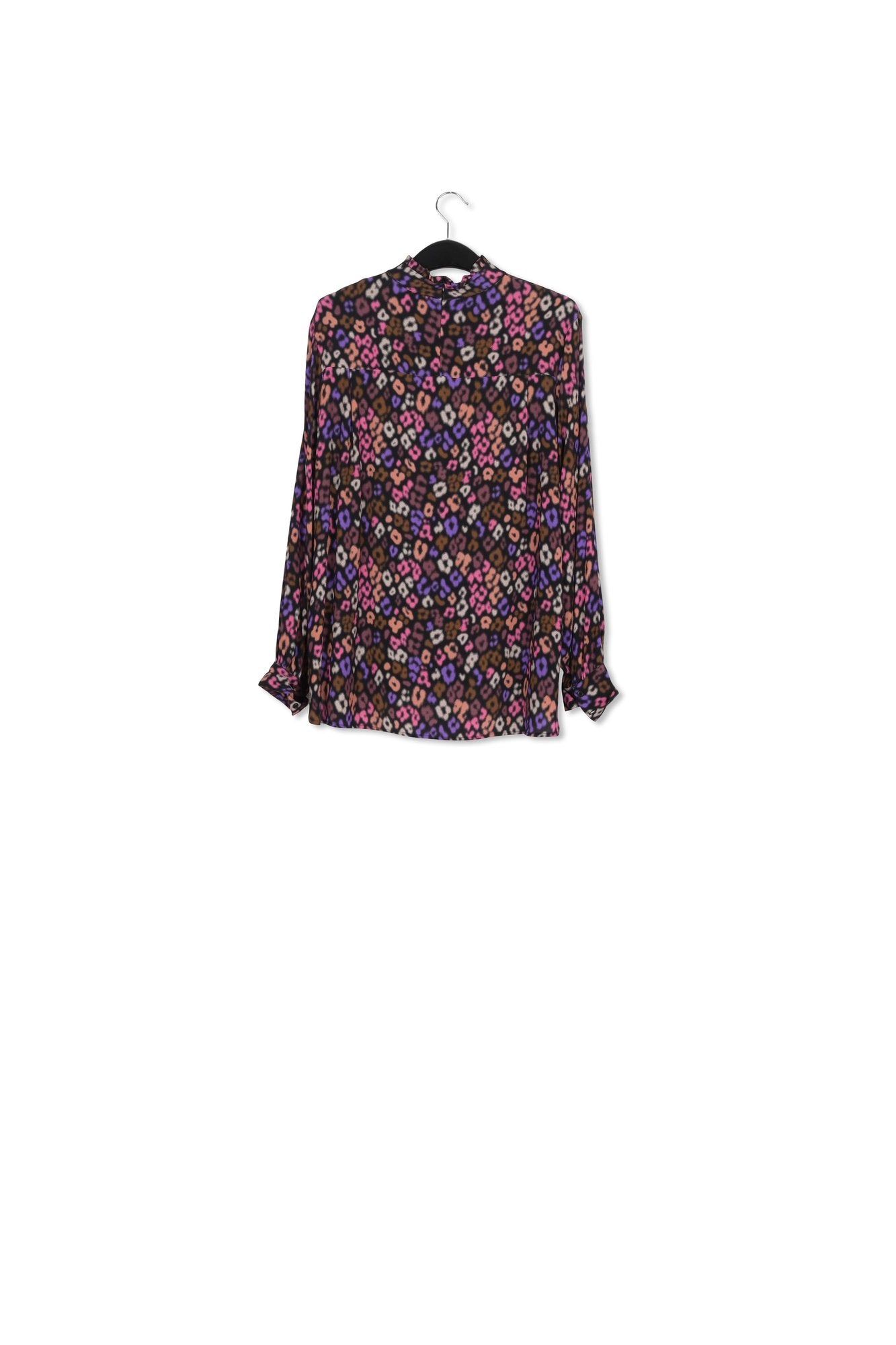 Multicolor high-neck top with leopard print RE—SSENTIEL | Essentiel second hand