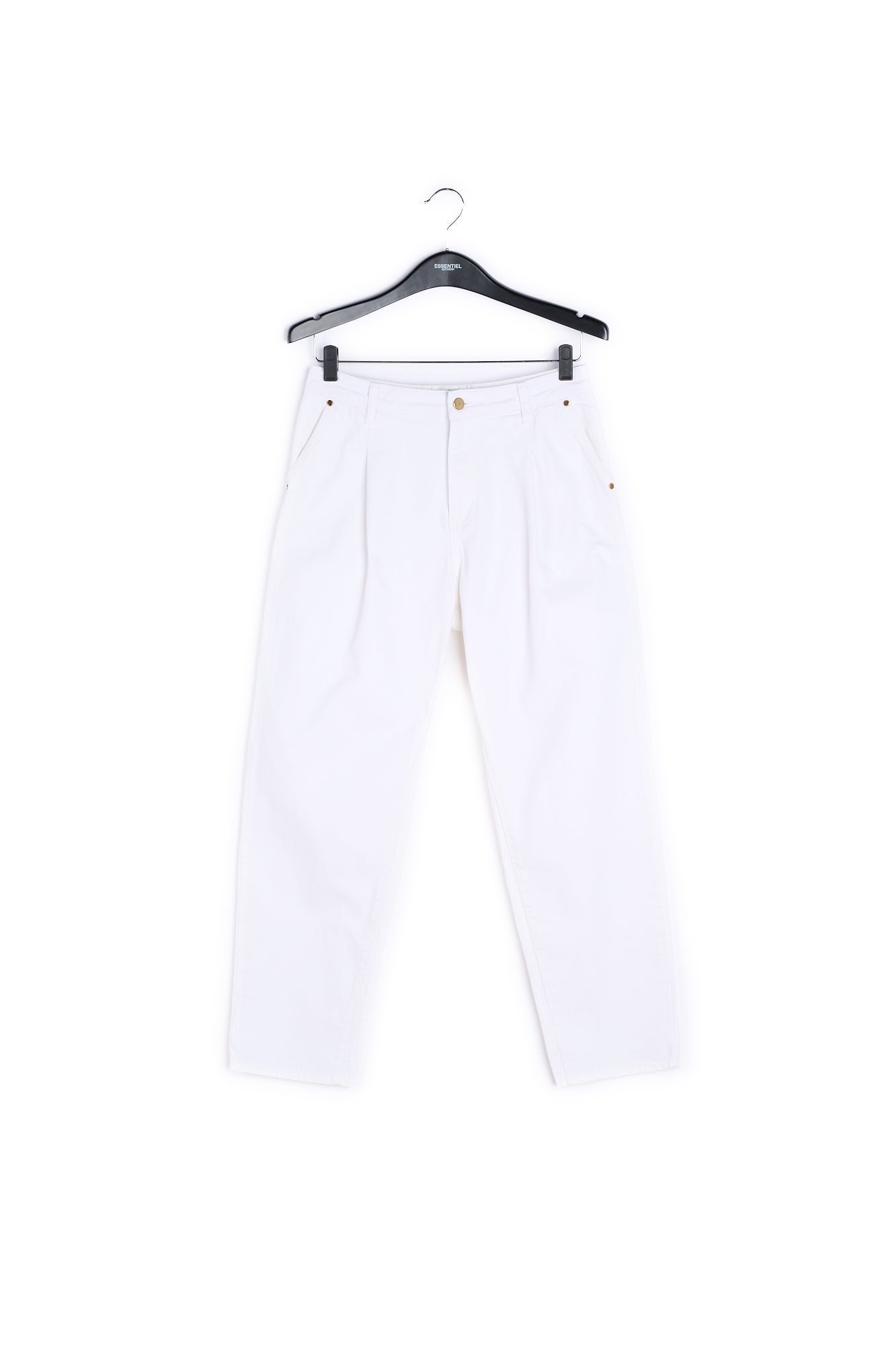 Gebroken witte jeans met hoge taille RE—SSENTIEL | Essentiel second hand