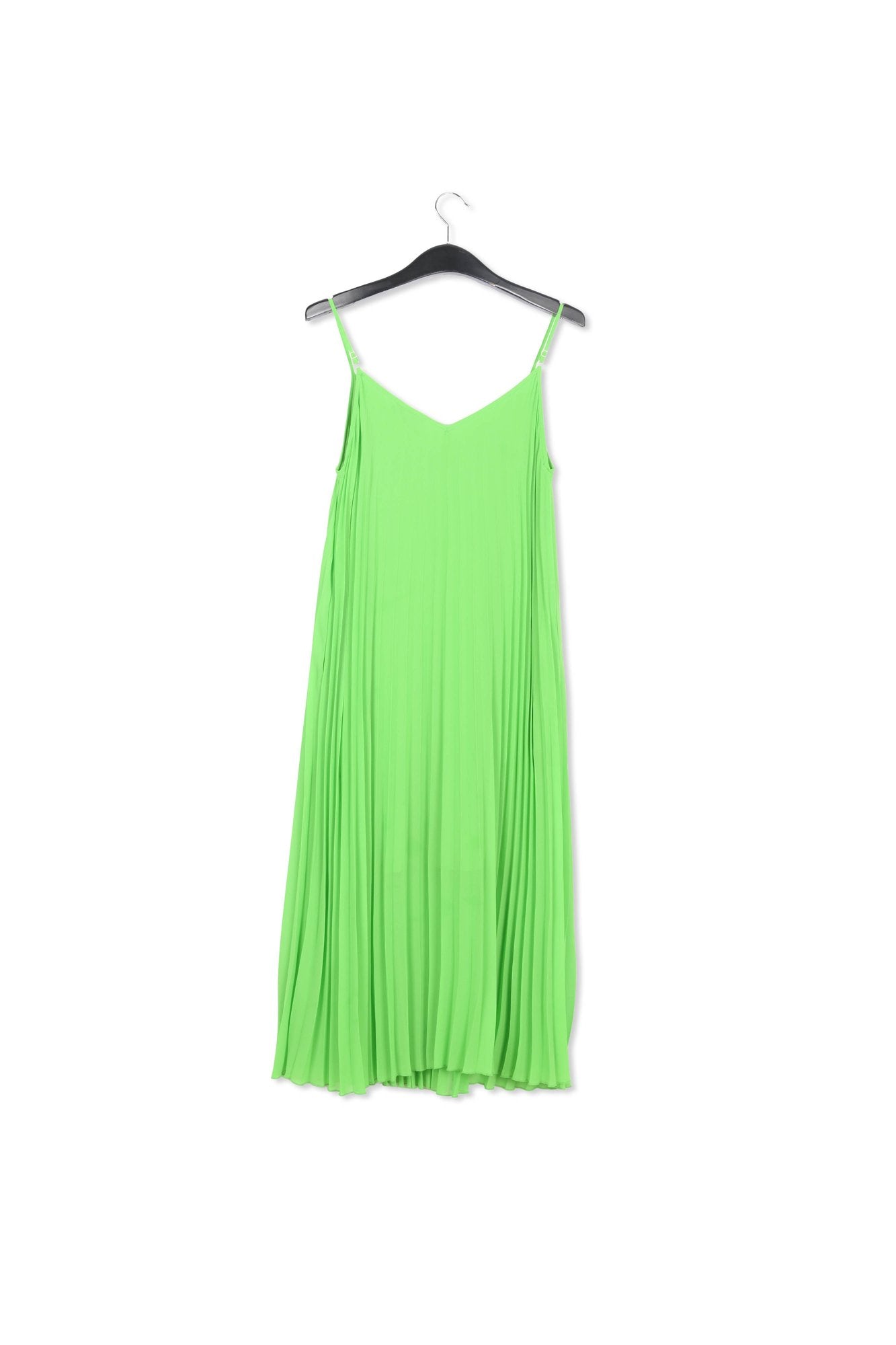 Robe midi plissée vert vif RE—SSENTIEL | Essentiel second hand