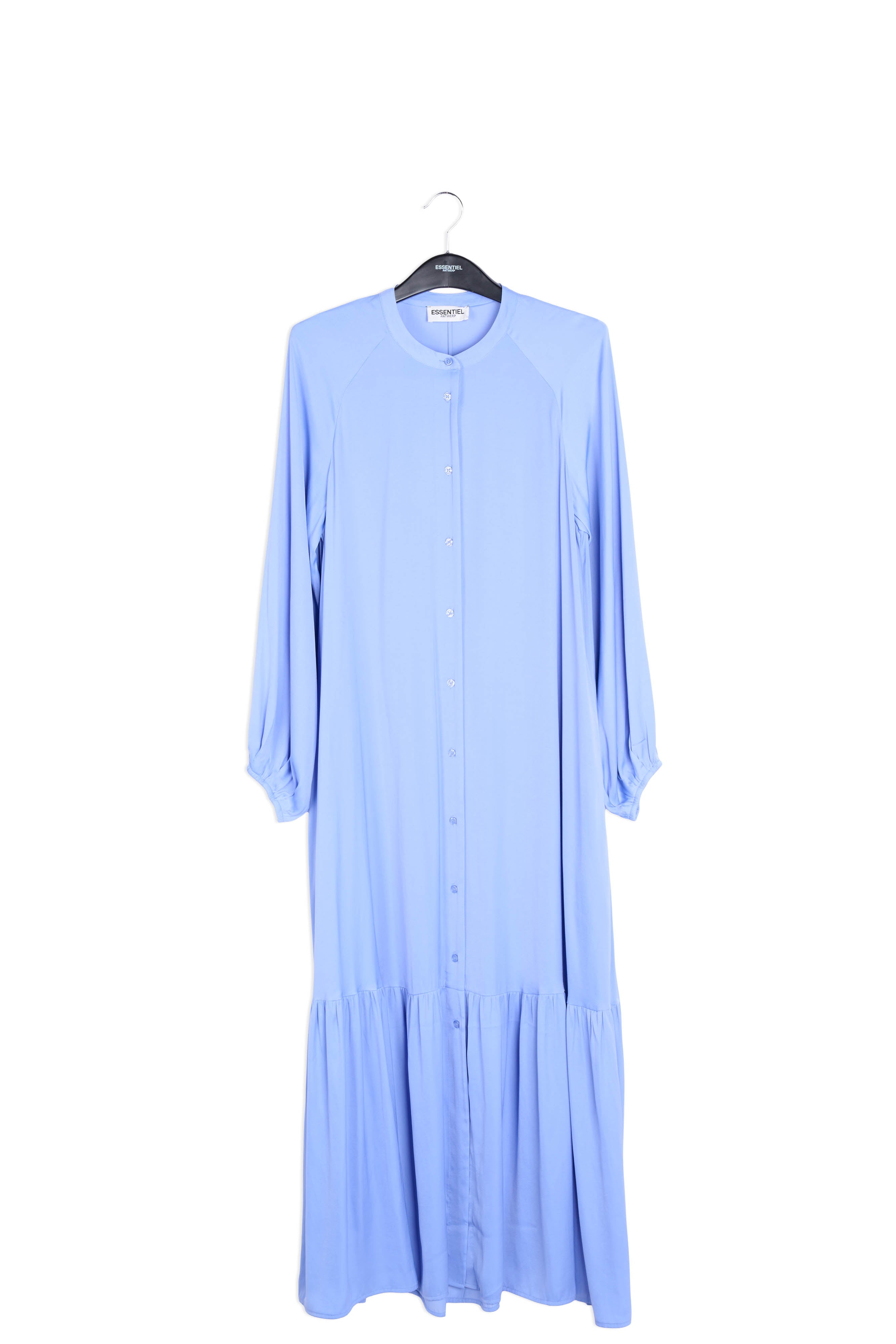 Blue long-sleeved maxi dress RE—SSENTIEL | Essentiel second hand