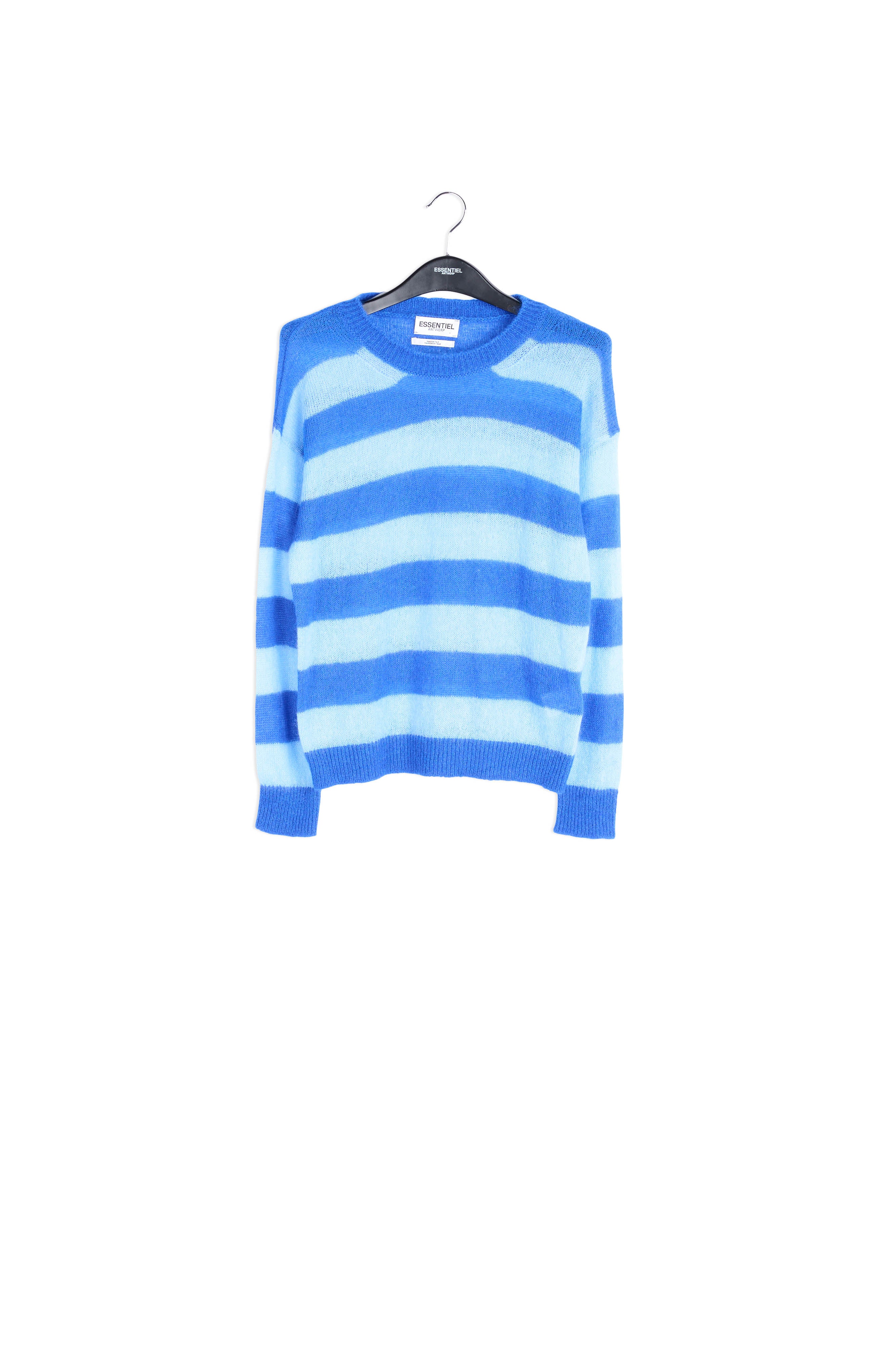 Blue striped light knit sweater RE—SSENTIEL | Essentiel second hand