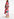 Lichtroze, roze en blauwe maxi-jurk met grafische print Faume - seconde main