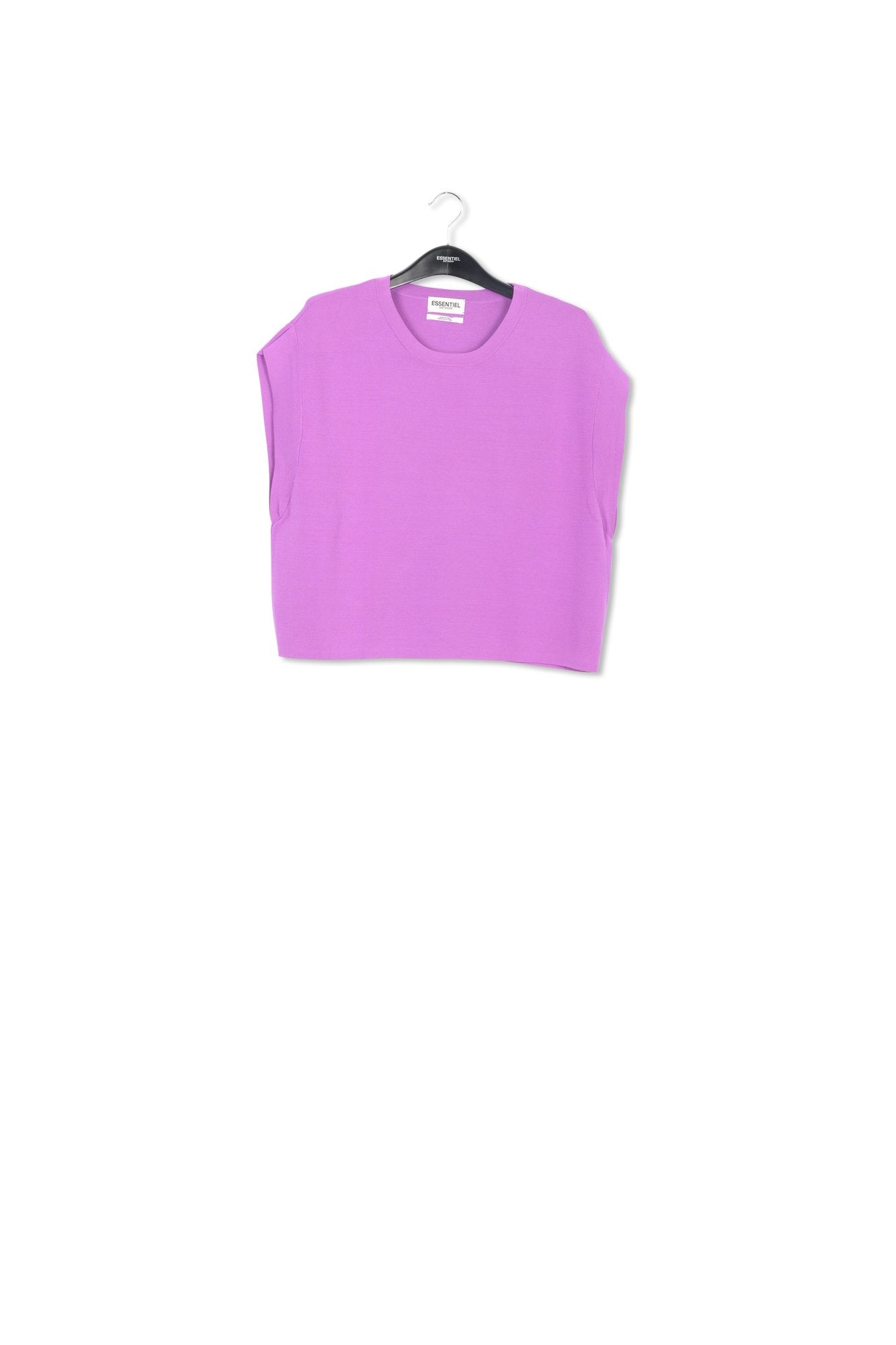 Purple sleeveless knitted sweater RE—SSENTIEL | Essentiel second hand