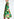 Green, red and purple watercolor-print mini dress Faume - seconde main