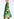 Green, red and purple watercolor-print mini dress Faume - seconde main