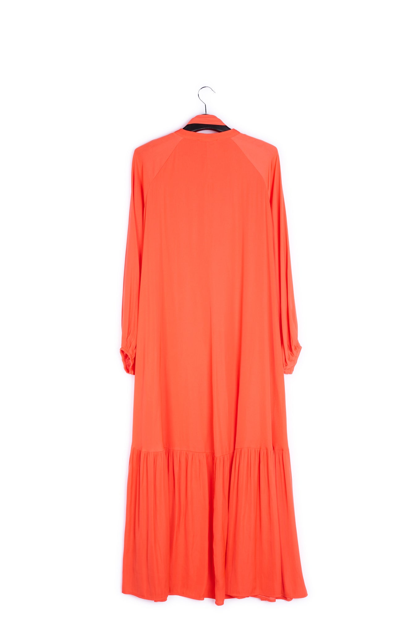 Bright orange long-sleeved maxi dress RE—SSENTIEL | Essentiel second hand