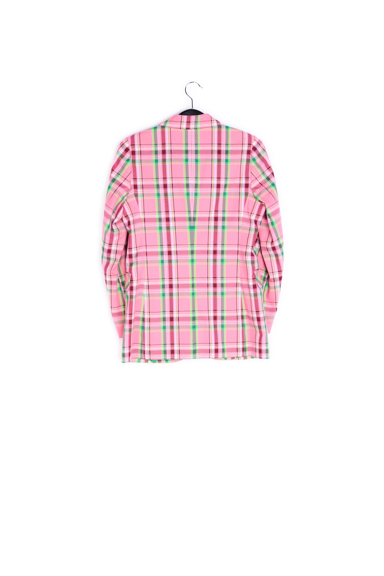 Pink plaid pattern blazer RE—SSENTIEL | Essentiel second hand