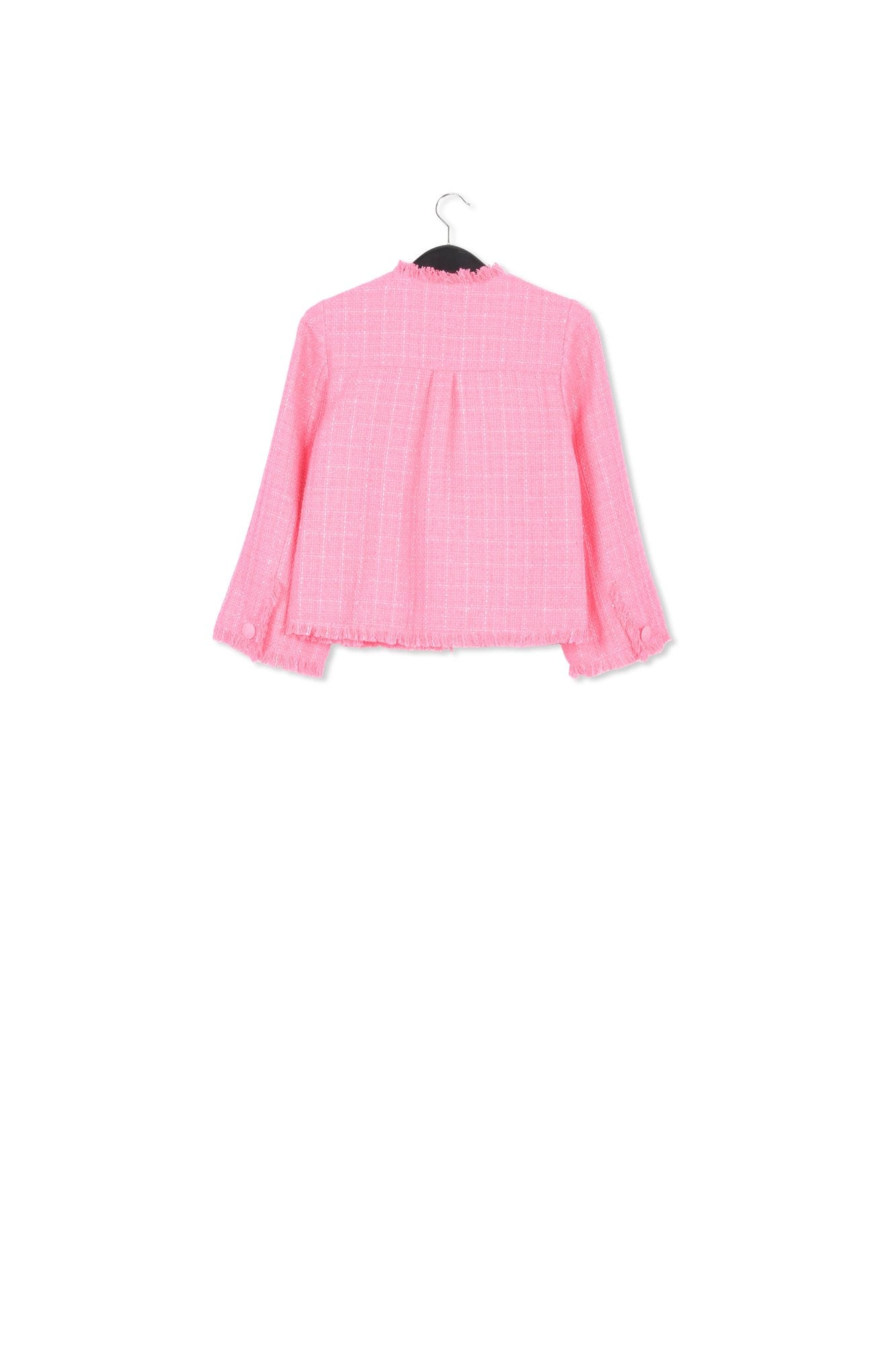 Veste en tweed rose néon RE—SSENTIEL | Essentiel second hand