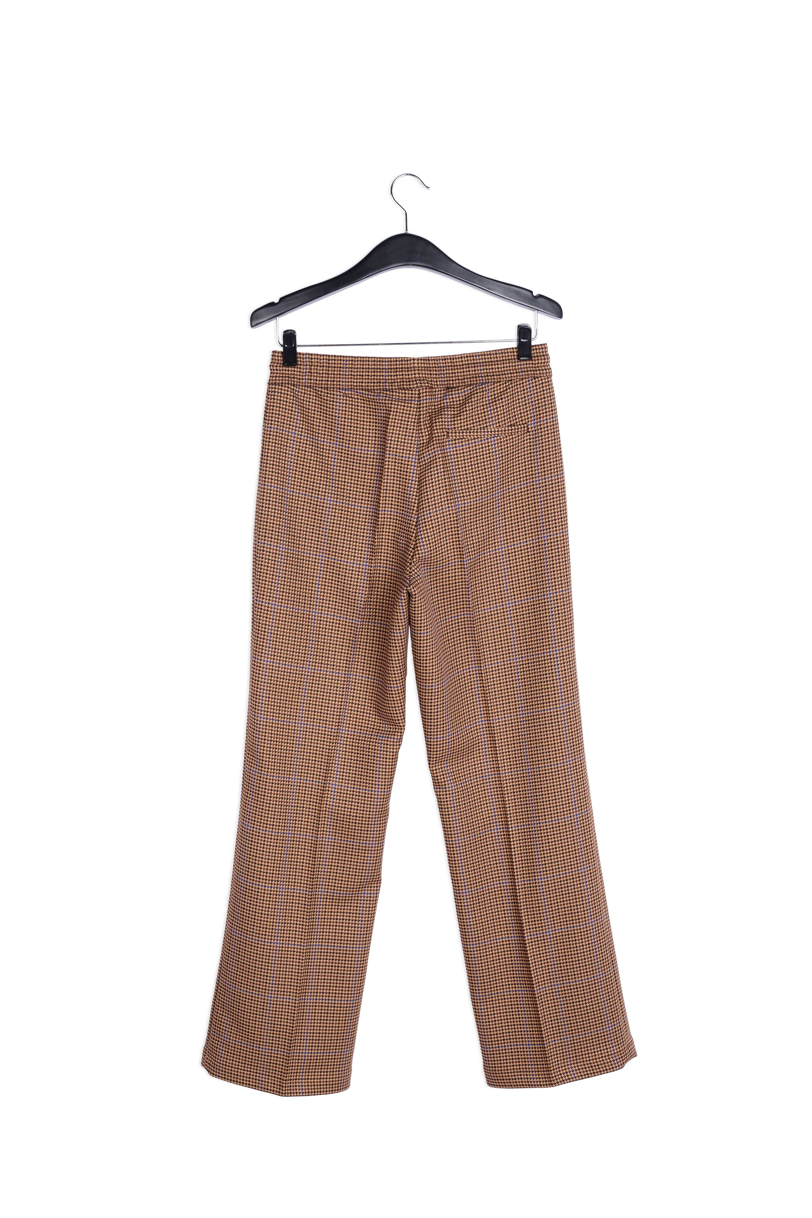 Broek met zwart en gebroken wit pied-de-poulemotief RE—SSENTIEL | Essentiel second hand
