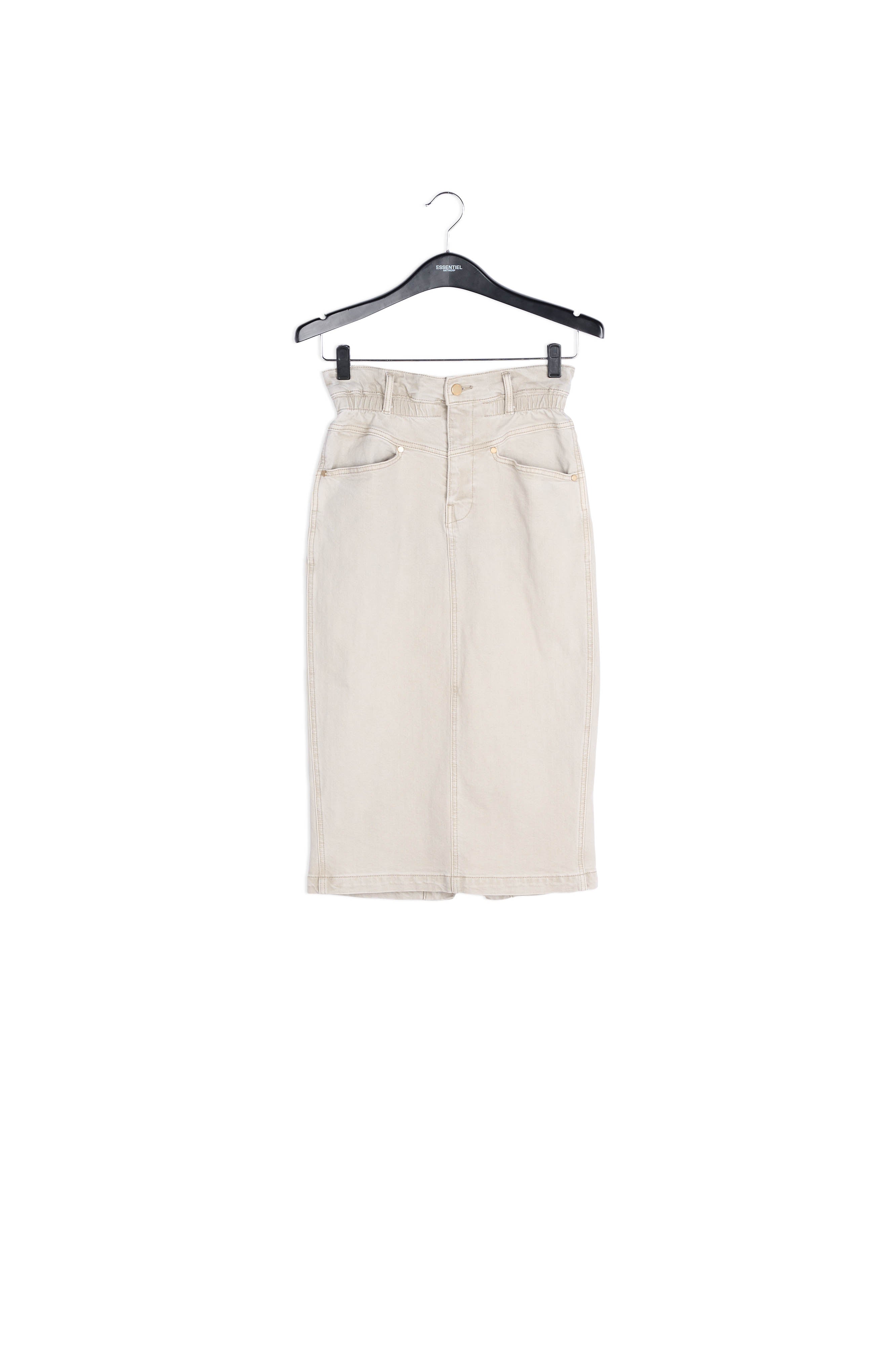 Alligator colour denim skirt RE—SSENTIEL | Essentiel second hand