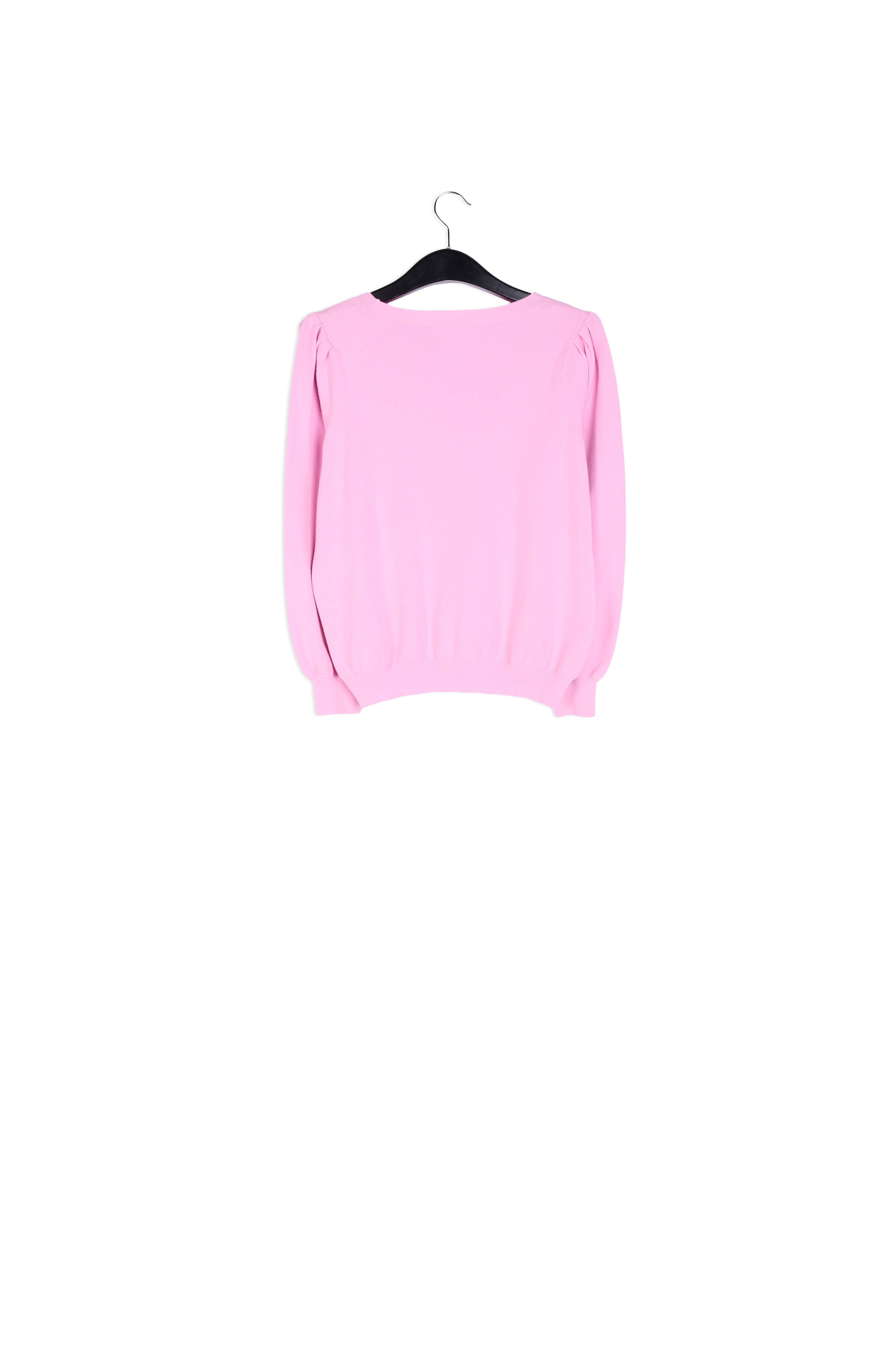 Pull rose clair aux détails plissés RE—SSENTIEL | Essentiel second hand