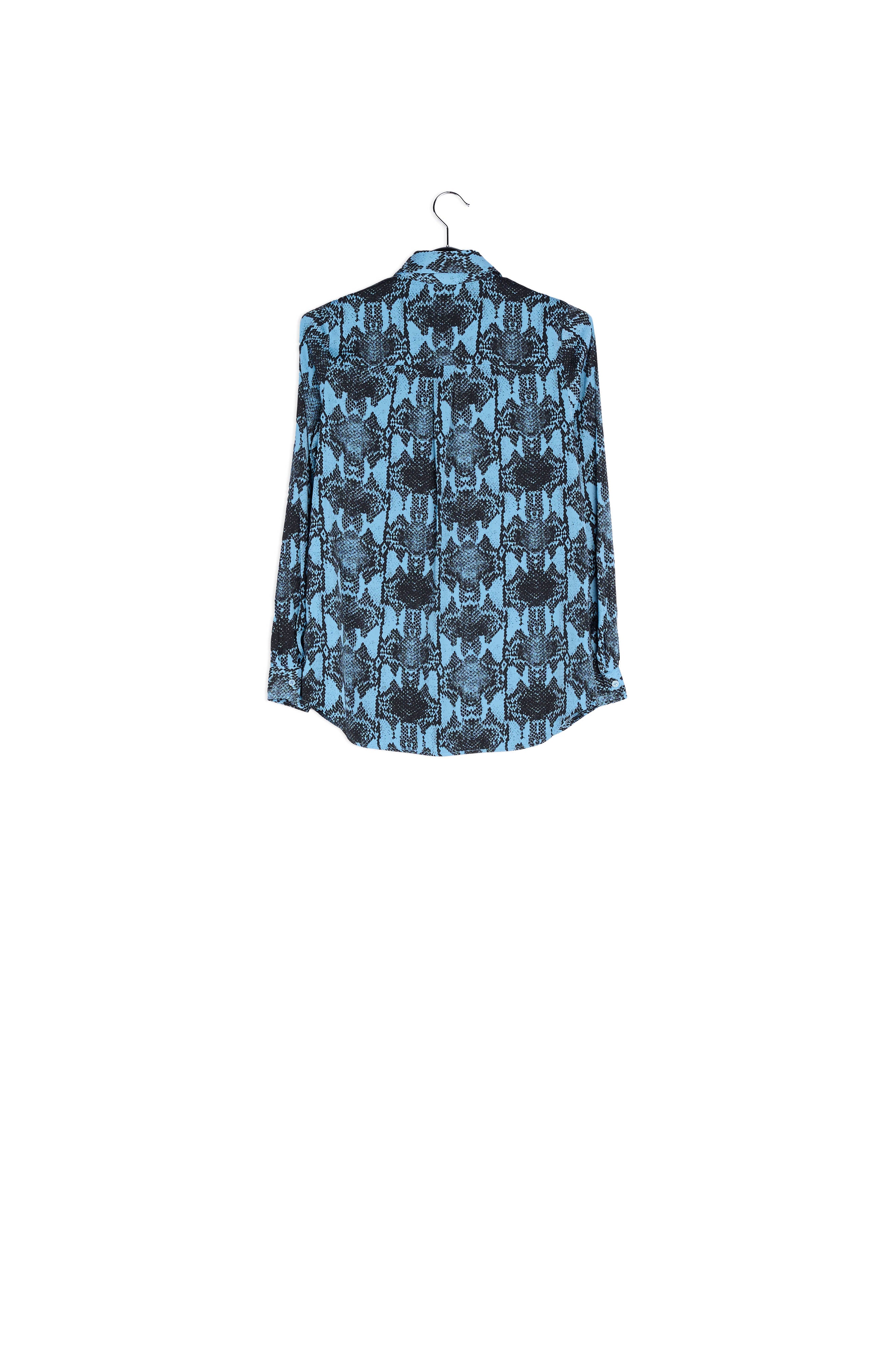Blue shirt with snake print RE—SSENTIEL | Essentiel second hand