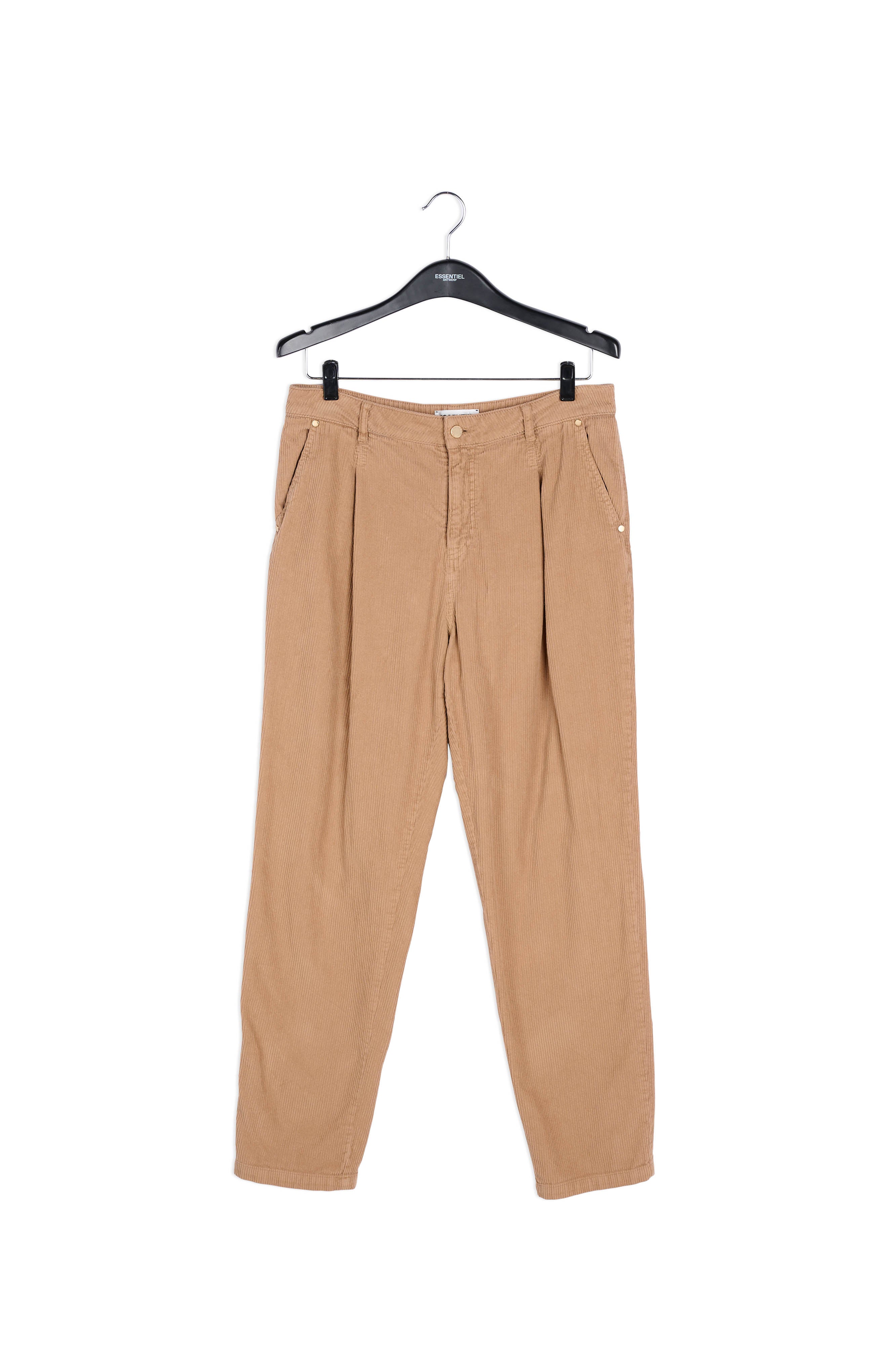 Pantalon en velours camel RE—SSENTIEL | Essentiel second hand