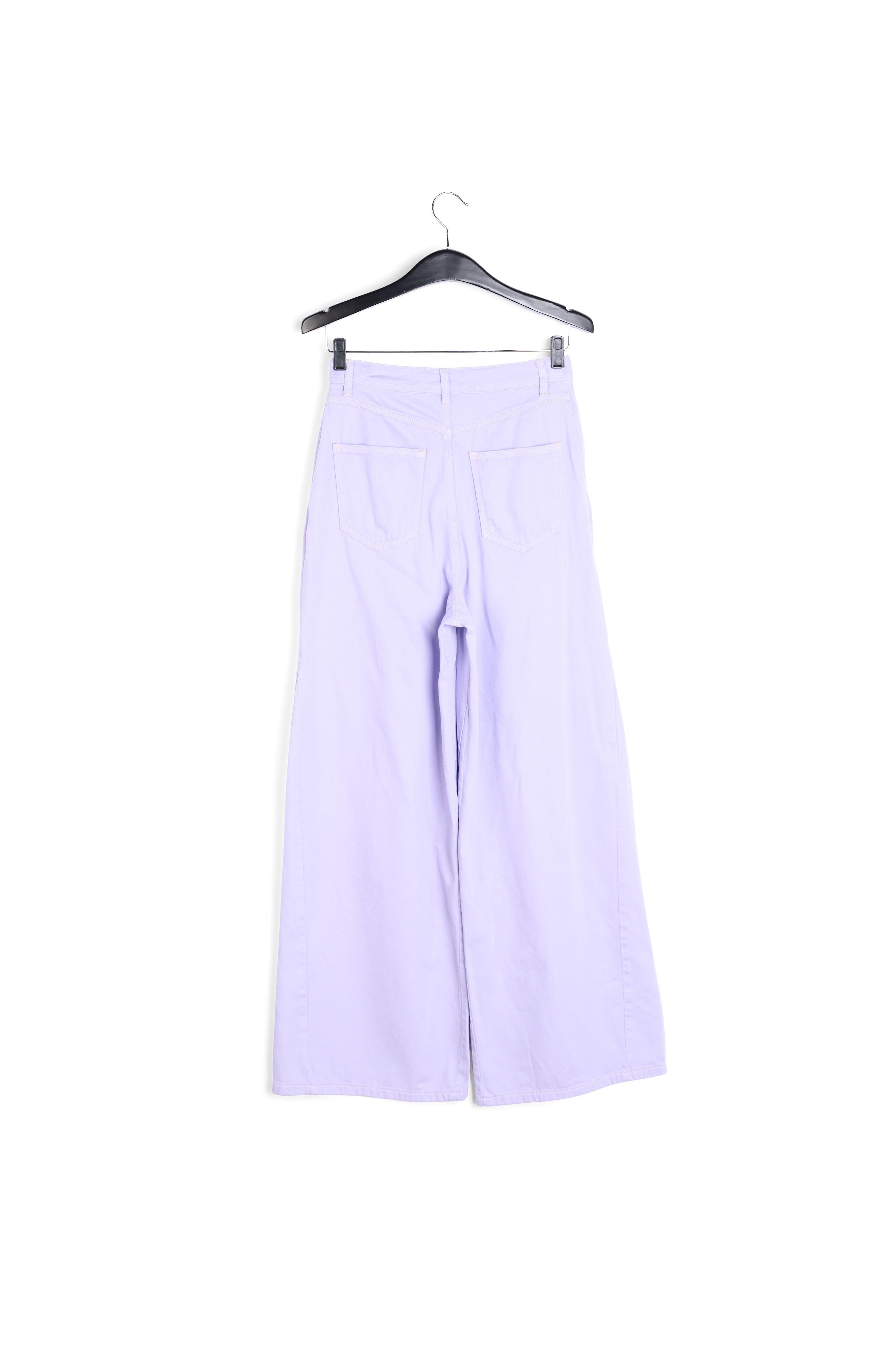 Lilac denim wide-leg jeans RE—SSENTIEL | Essentiel second hand