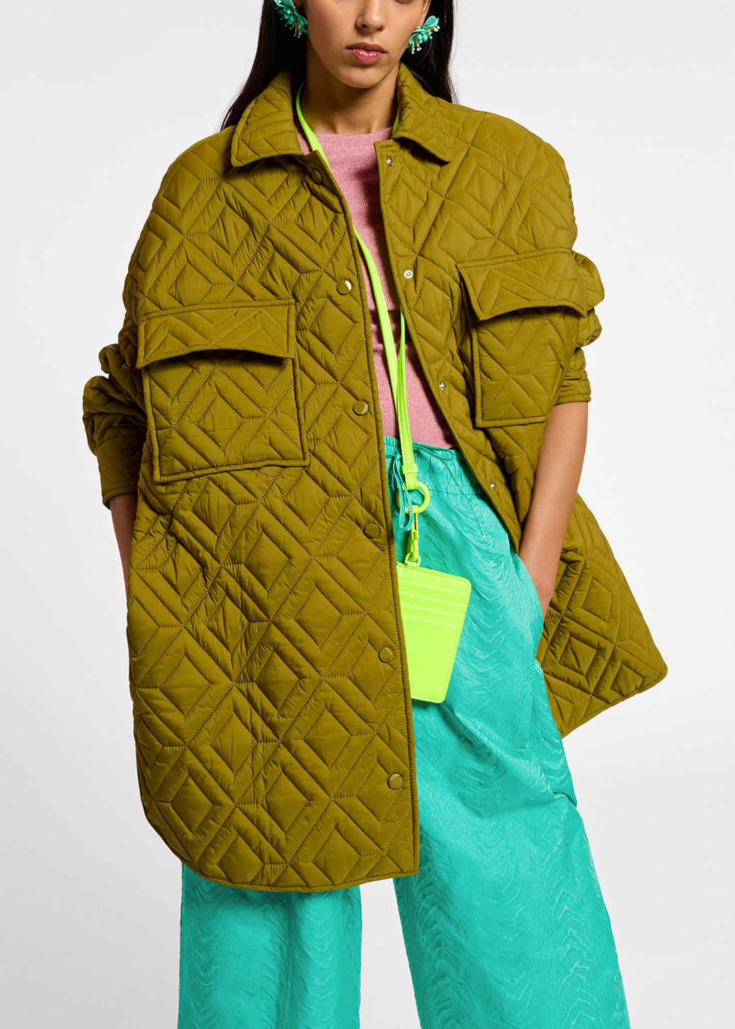 Veste matelassée kaki RE—SSENTIEL | Essentiel second hand