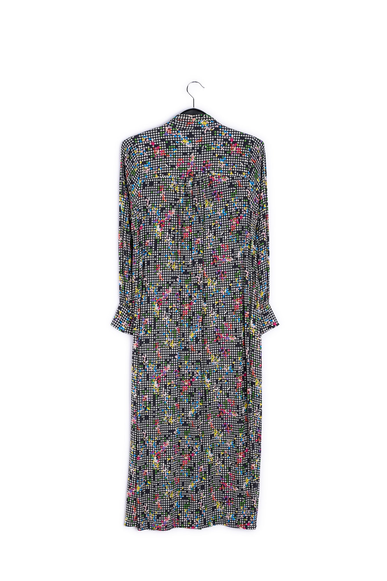 Black and white houndstooth shirt dress RE—SSENTIEL | Essentiel second hand