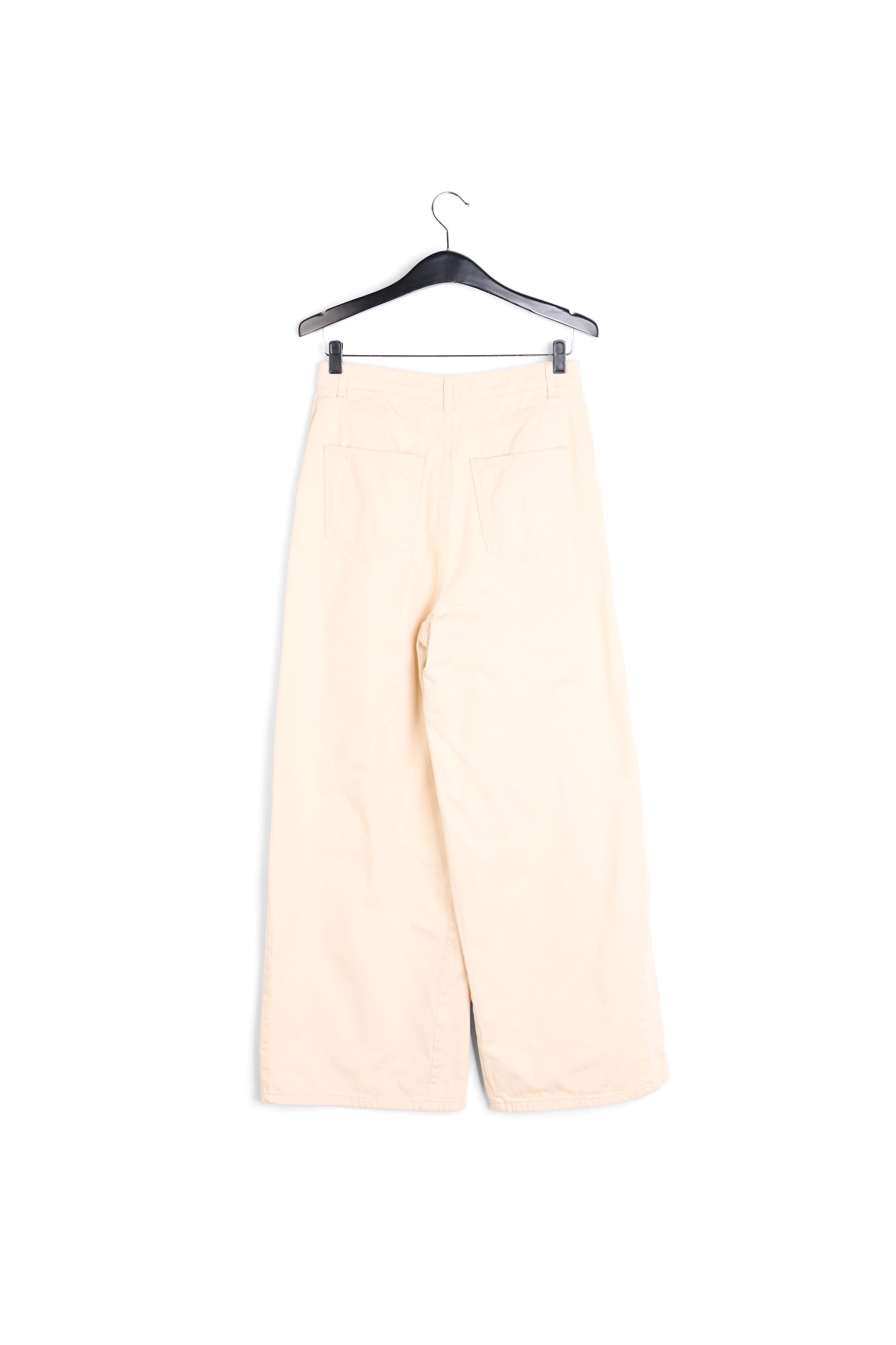 Ecru denim wide-leg jeans RE—SSENTIEL | Essentiel second hand