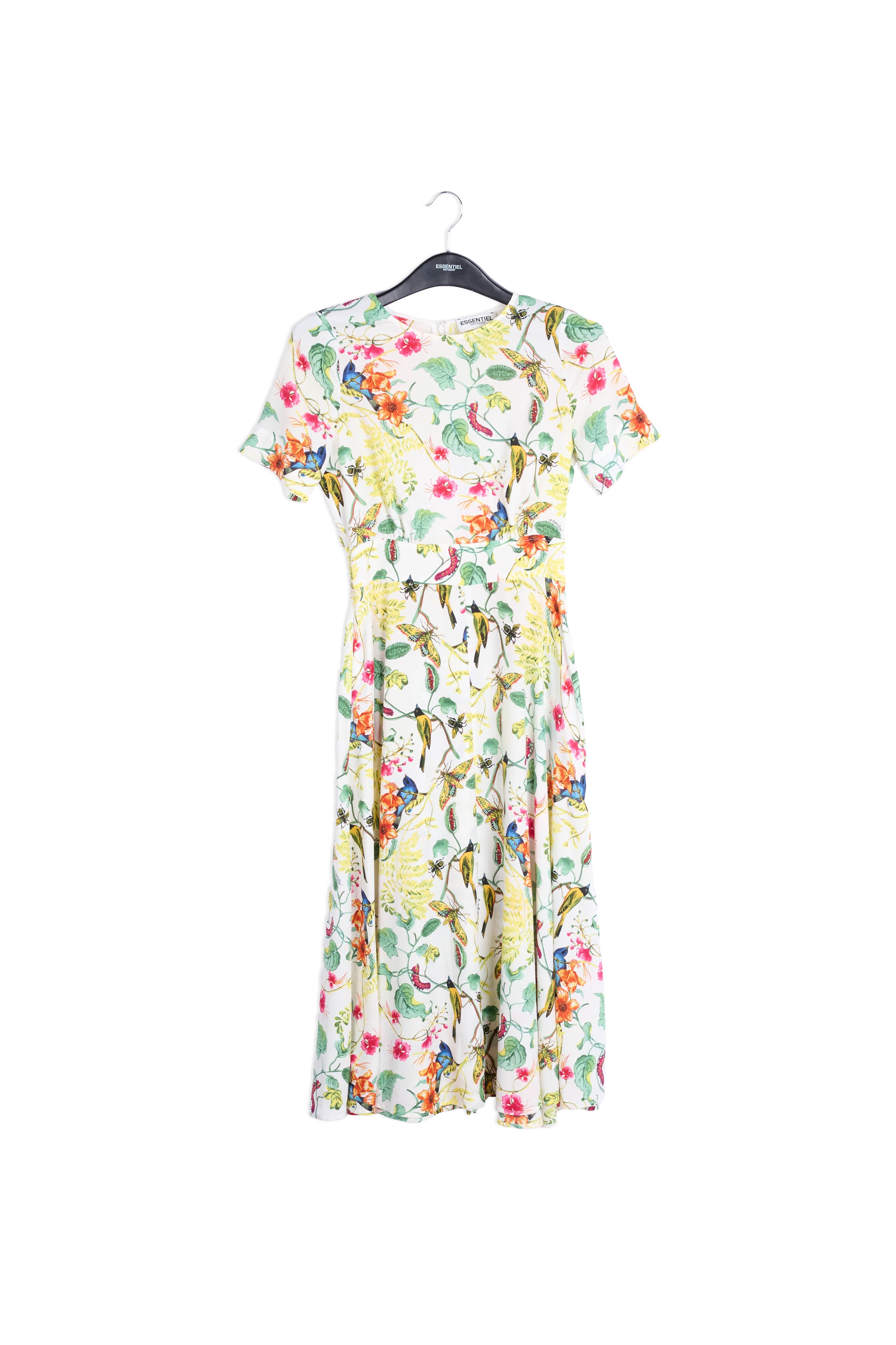 Short sleeved floral maxi dress RE—SSENTIEL | Essentiel second hand