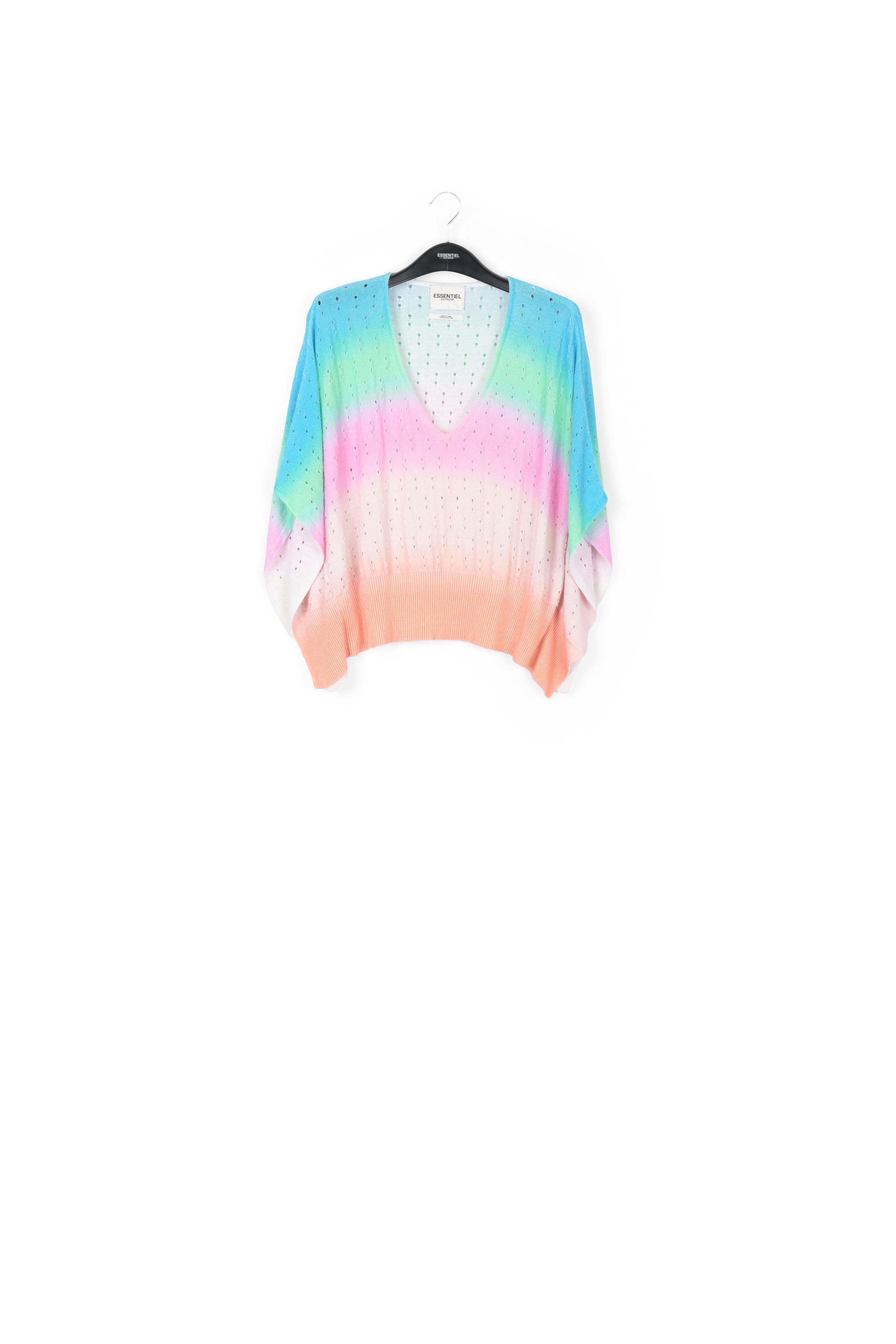 Multicolor knit sweater with gradient effect RE—SSENTIEL | Essentiel second hand