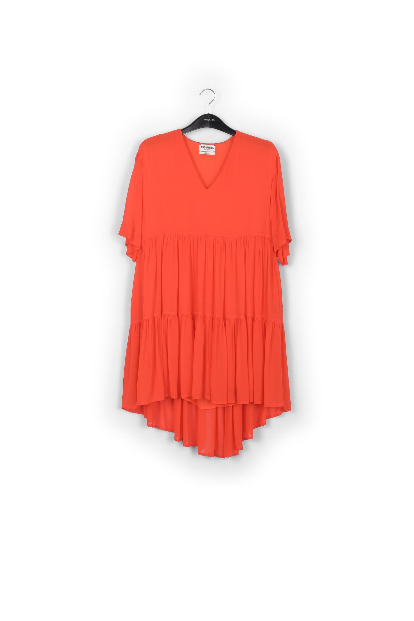 Orange tiered mini dress RE—SSENTIEL | Essentiel second hand