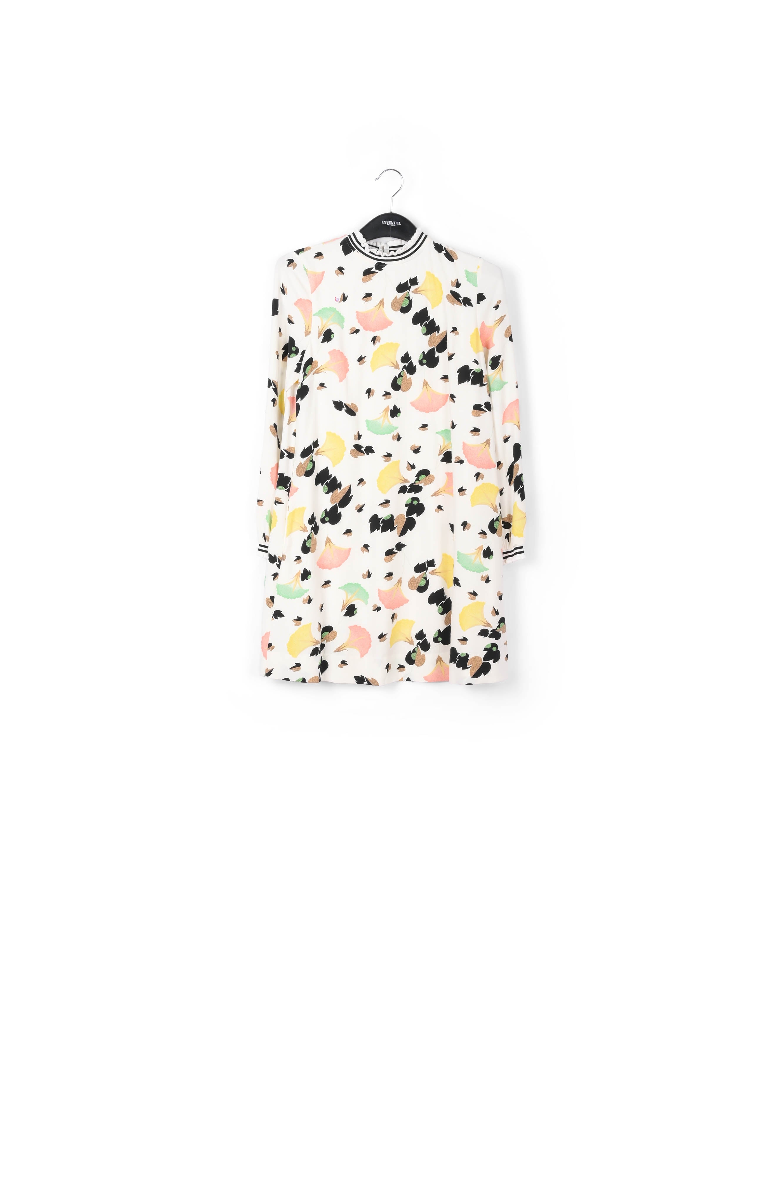 Chemise rouge avec imprimé floral multicolore RE—SSENTIEL | Essentiel second hand