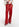 Red faux leather belted pants Faume - seconde main