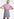 Lilac linen V-neck T-shirt Faume - seconde main