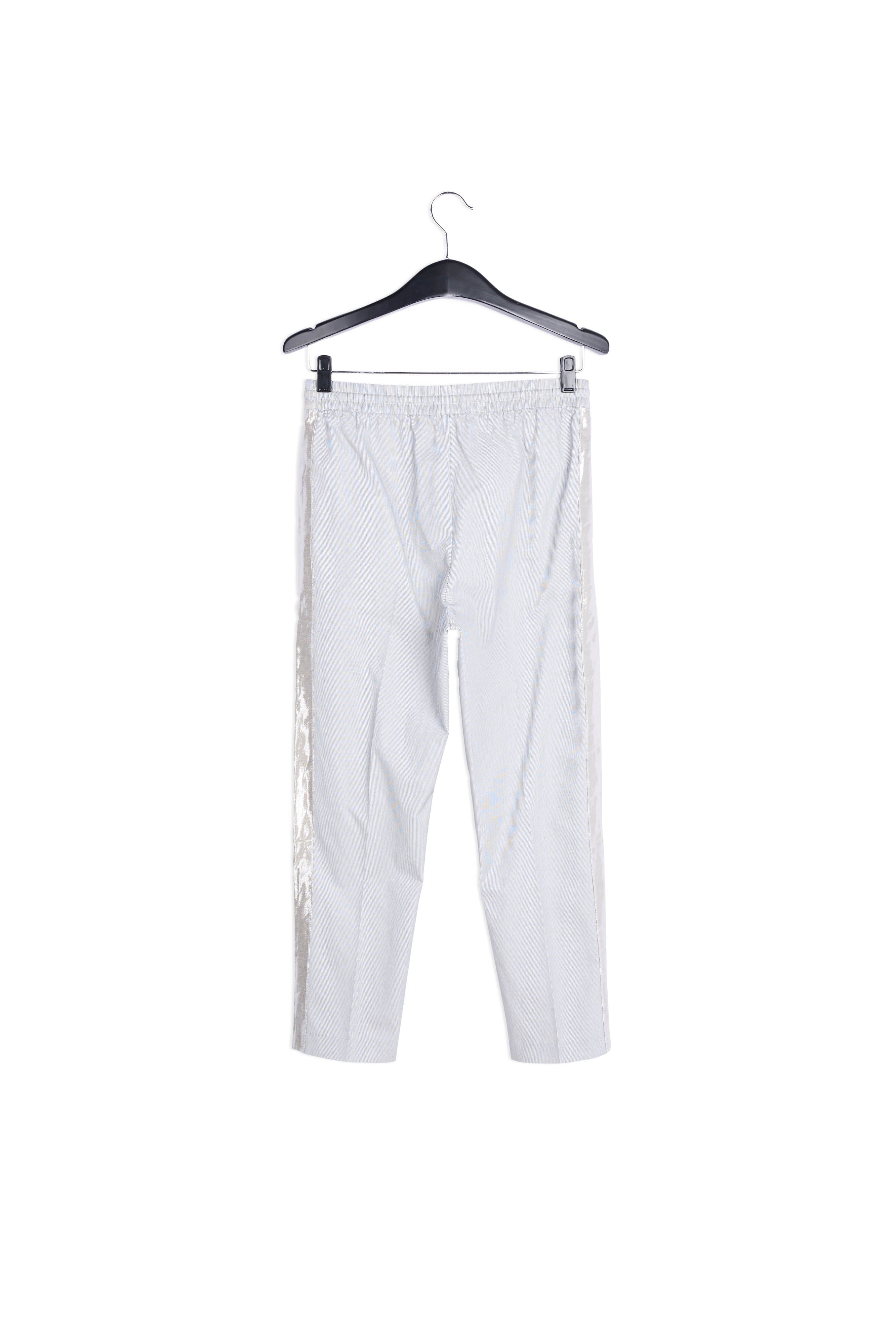 Grijs en gebroken witte ruitjesbroek van katoenmix RE—SSENTIEL | Essentiel second hand