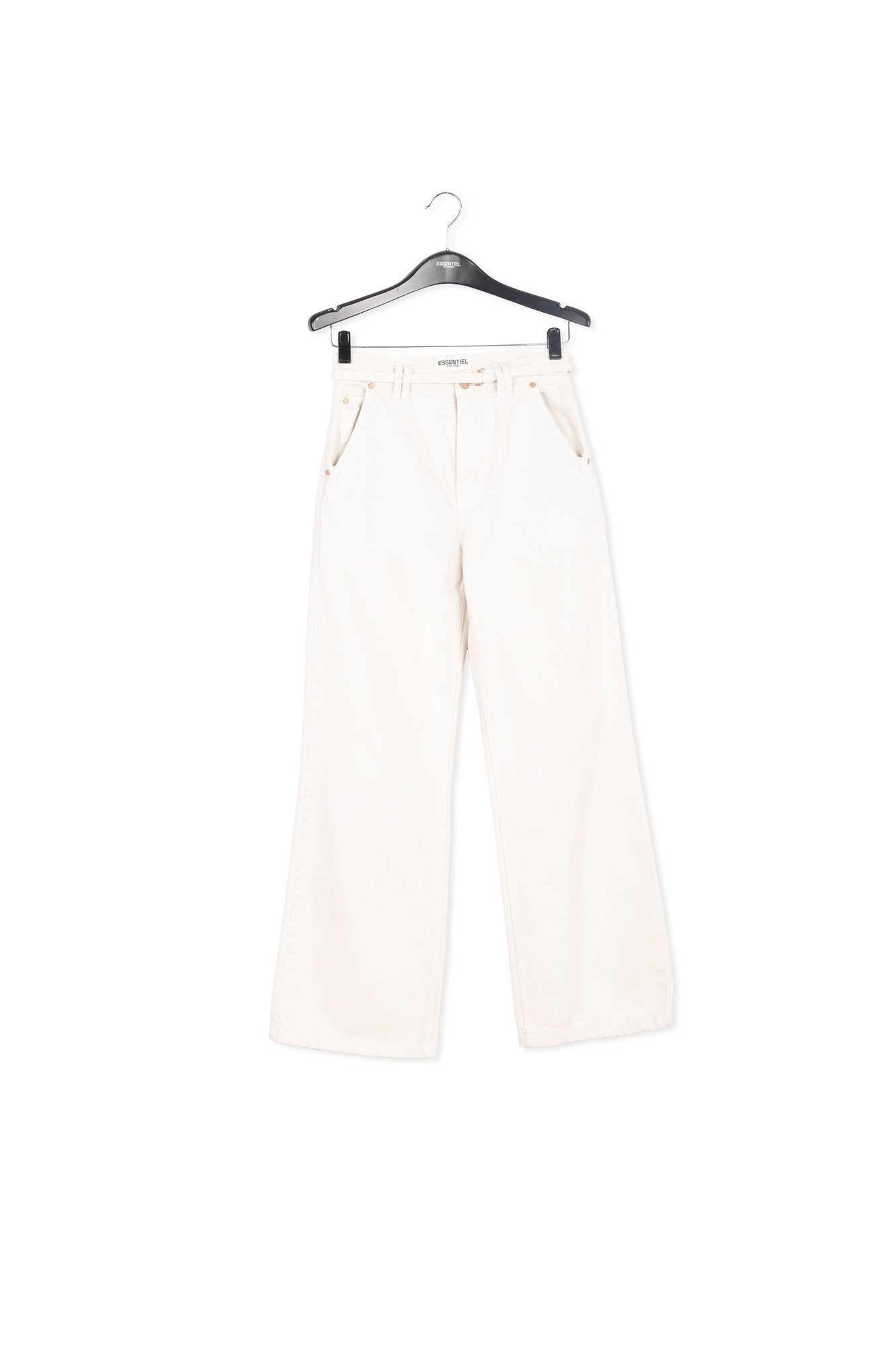 Off-white denim wide-leg jeans RE—SSENTIEL | Essentiel second hand
