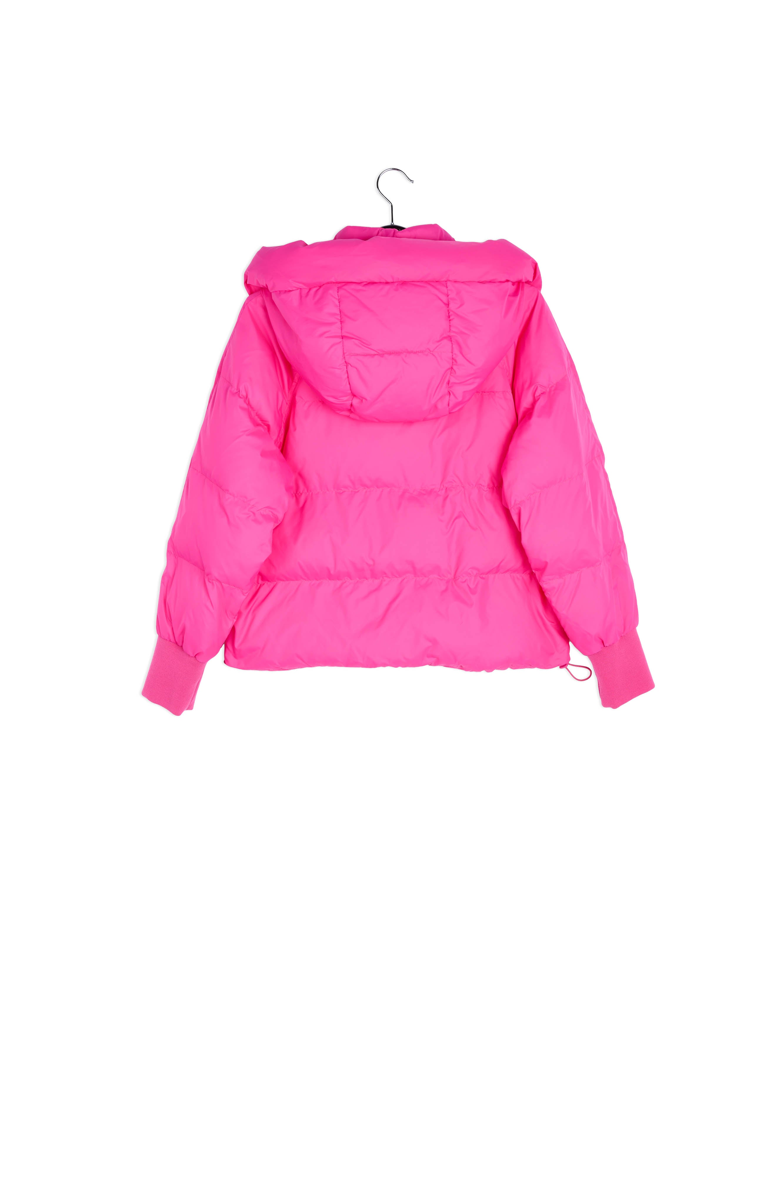 Fuchsia boxy puffer jacket RE—SSENTIEL | Essentiel second hand