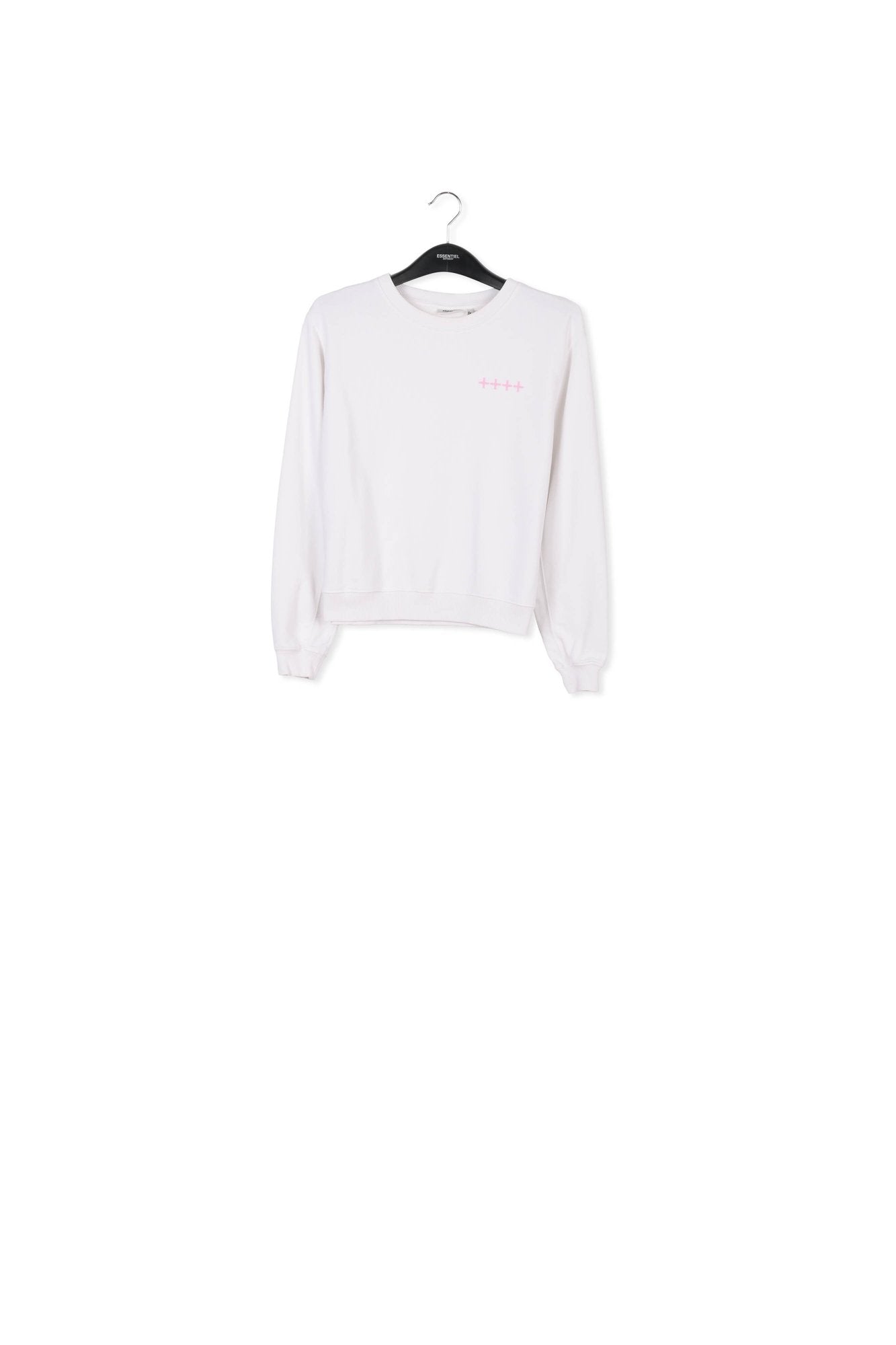 Off-white organic cotton-jersey sweatshirt RE—SSENTIEL | Essentiel second hand
