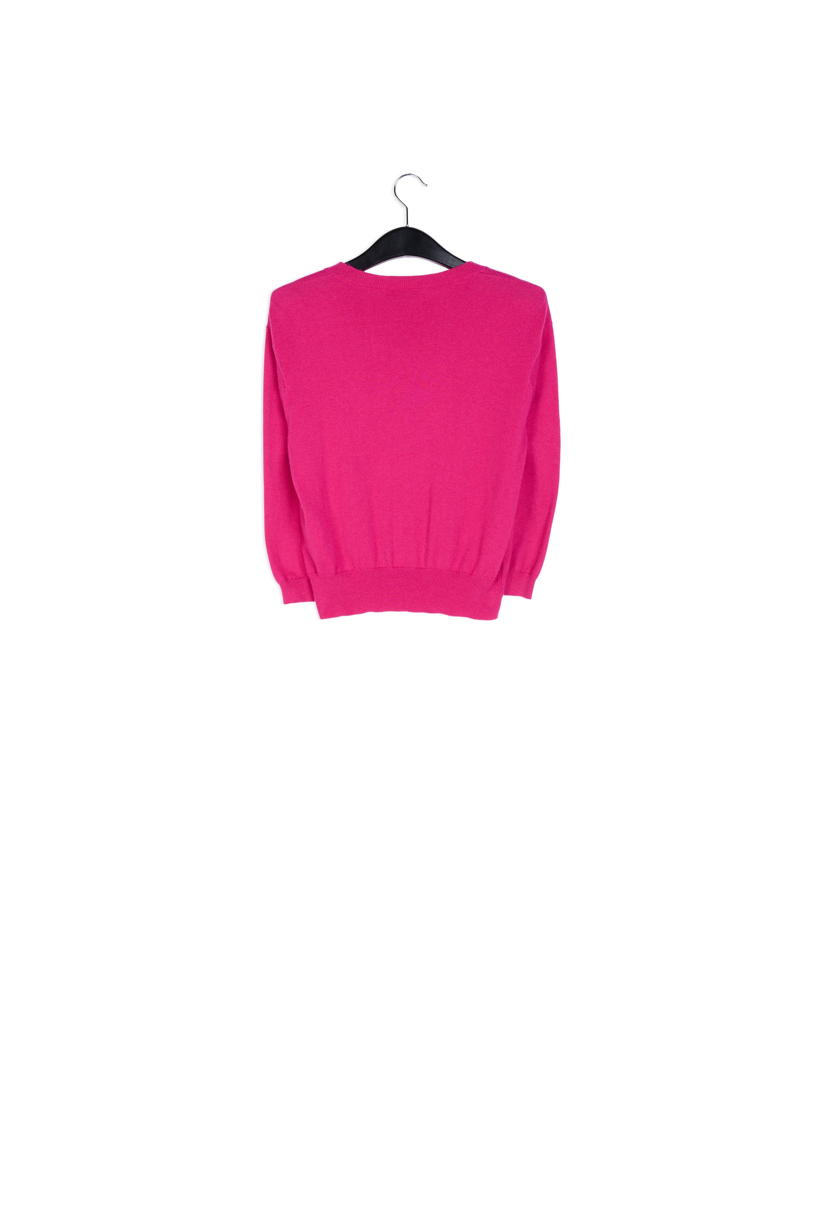 Pull rose avec broderie de chat RE—SSENTIEL | Essentiel second hand