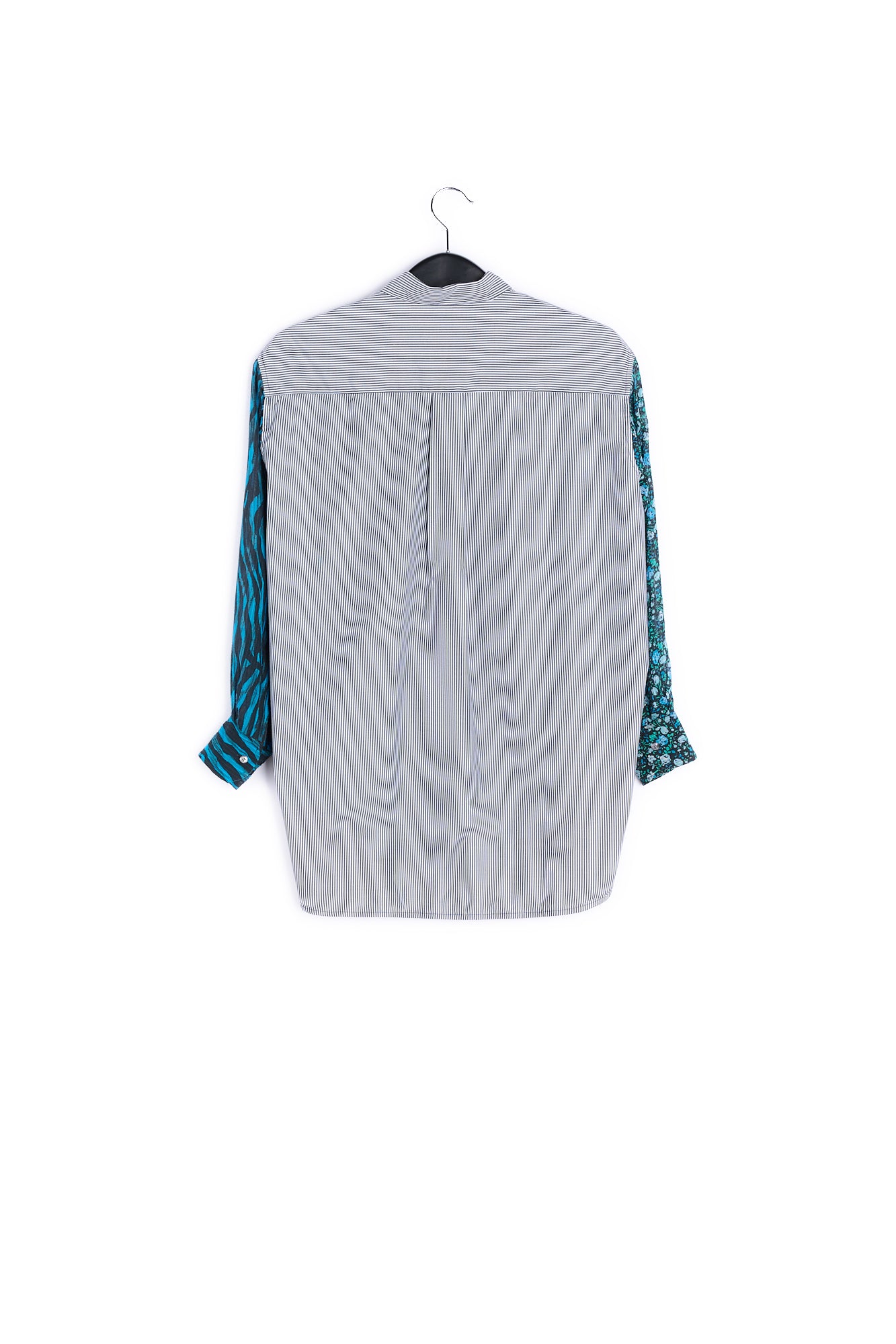 Blue and black multiprint shirt RE—SSENTIEL | Essentiel second hand