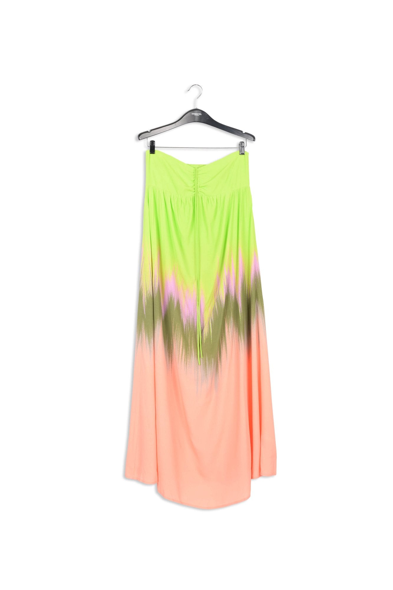 Robe maxi vert citron, pêche et kaki RE—SSENTIEL | Essentiel second hand