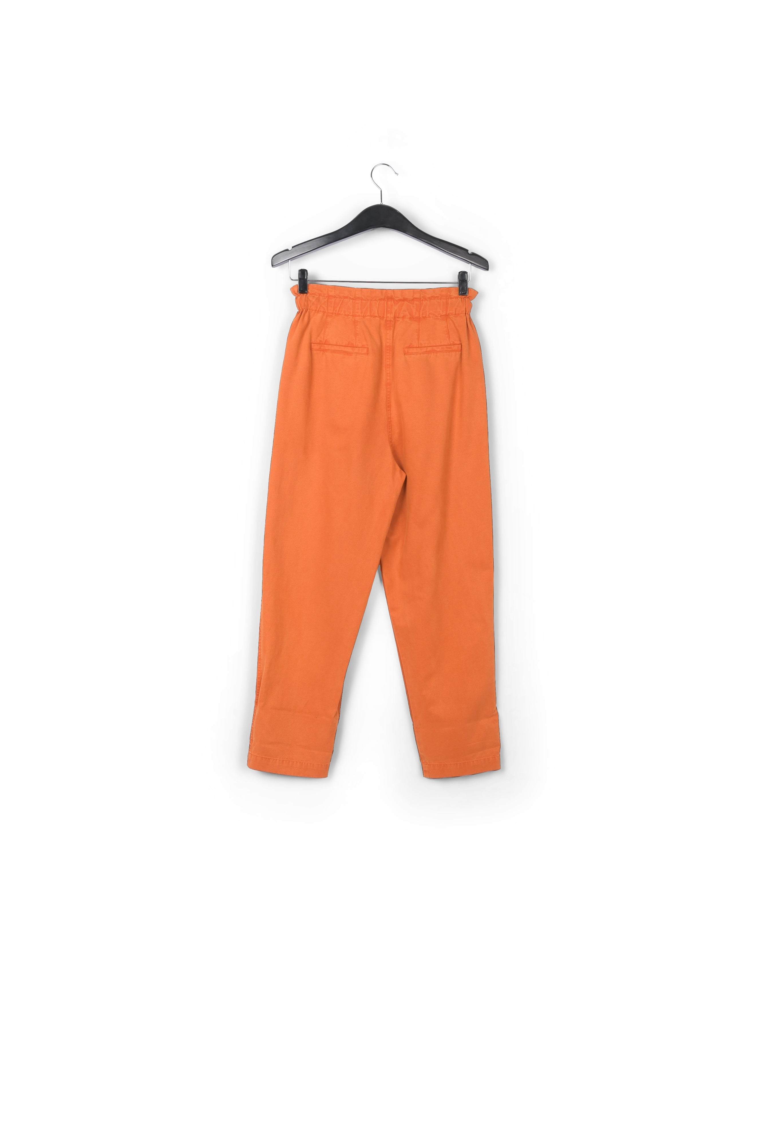 Orange cotton tapered pants RE—SSENTIEL | Essentiel second hand