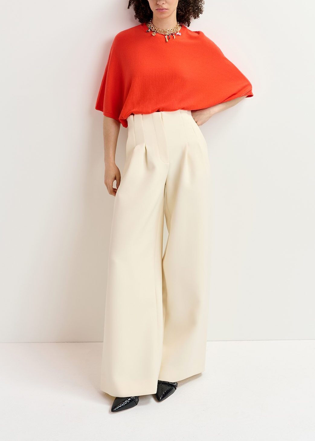 Off-white wide-leg pants RE—SSENTIEL | Essentiel second hand