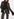 Khaki double-breasted check blazer Faume - seconde main