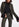 Khaki double-breasted check blazer Faume - seconde main