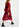 Maxi-jurk met zwarte, oranje en paarse abstracte print Faume - seconde main