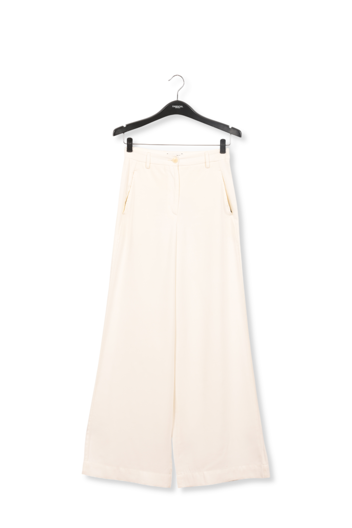 Broek met wijde pijpen in gebroken wit RE—SSENTIEL | Essentiel second hand