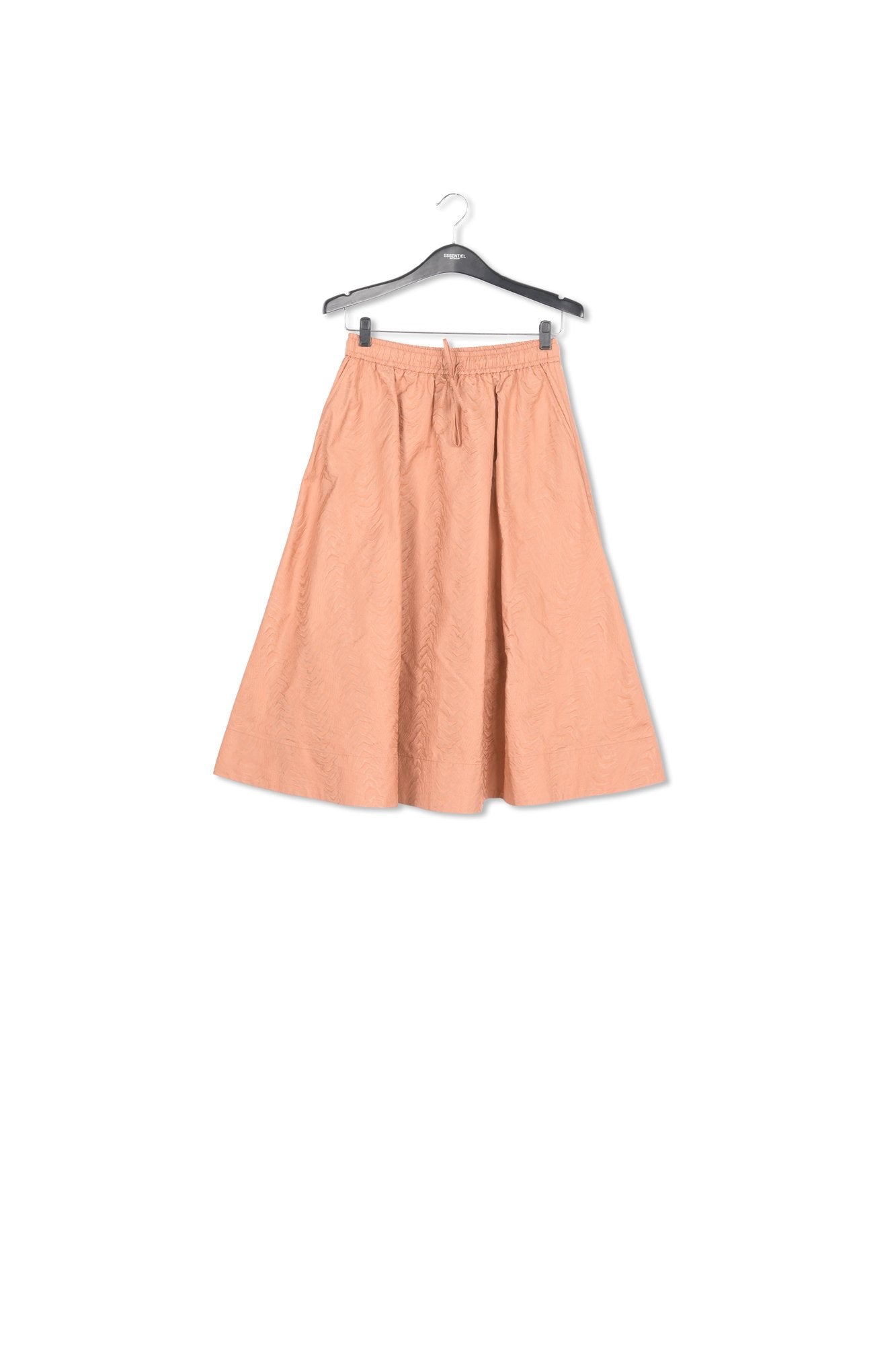 Brown jacquard a-line skirt RE—SSENTIEL | Essentiel second hand