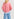Pink mohair-blend ribbed-knit cardigan Faume - seconde main