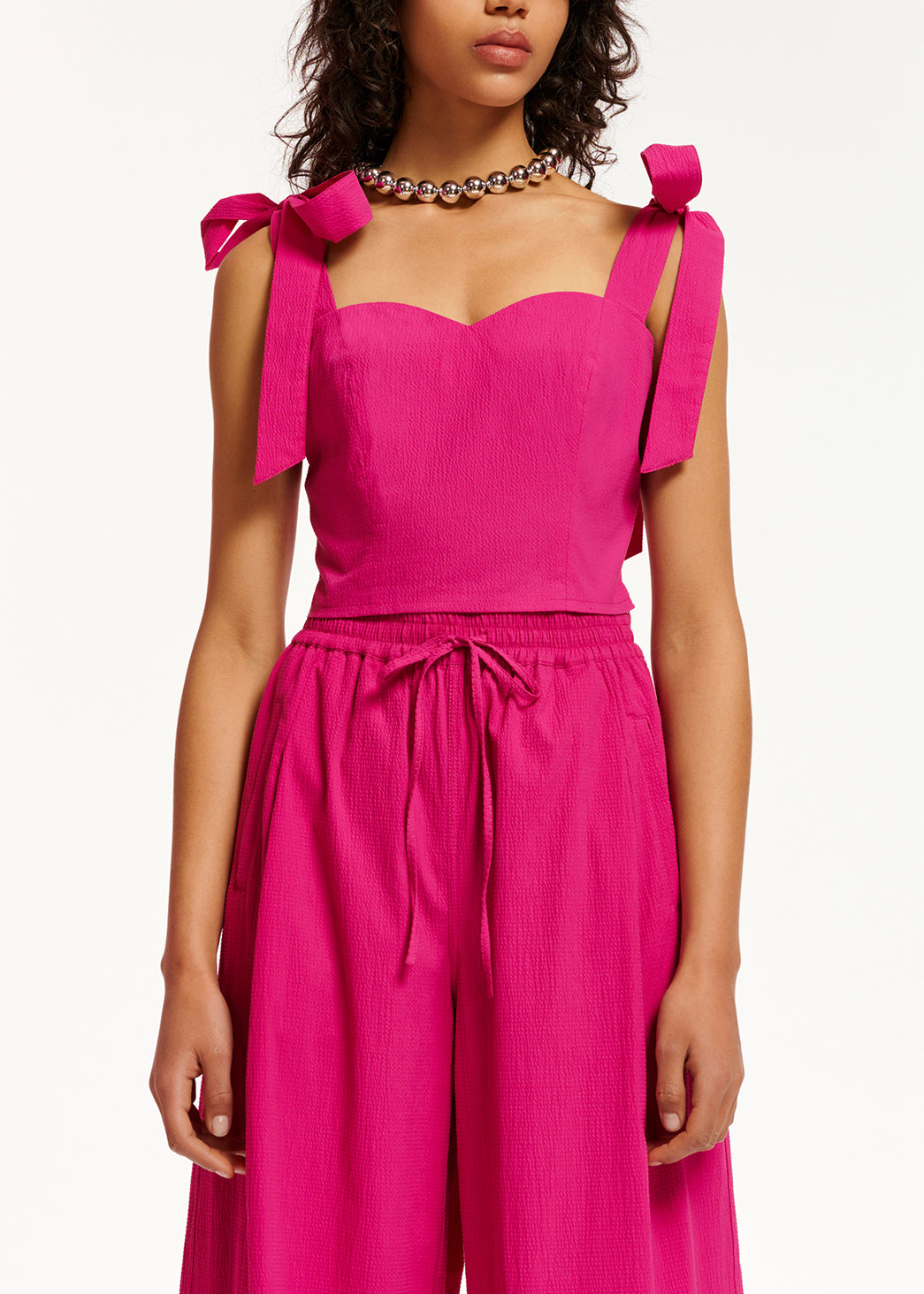 Purple wide-leg pants RE—SSENTIEL | Essentiel second hand