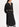 Black belted midi dress with holographic polka dots Faume - seconde main
