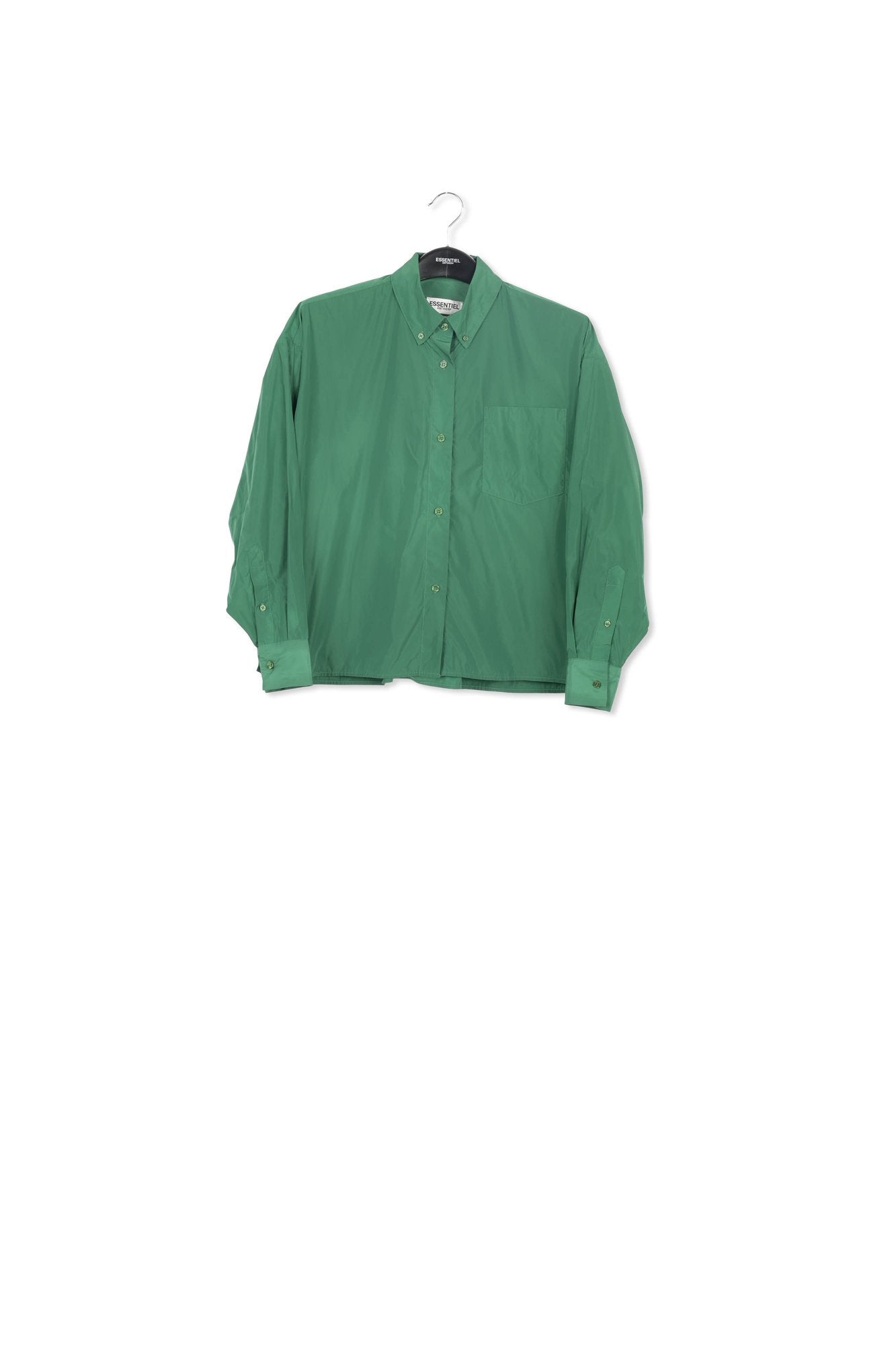 Groen oversized hemd RE—SSENTIEL | Essentiel second hand