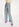 Pantalon large à imprimé fleuri rose clair, bleu et pourpre Faume - seconde main